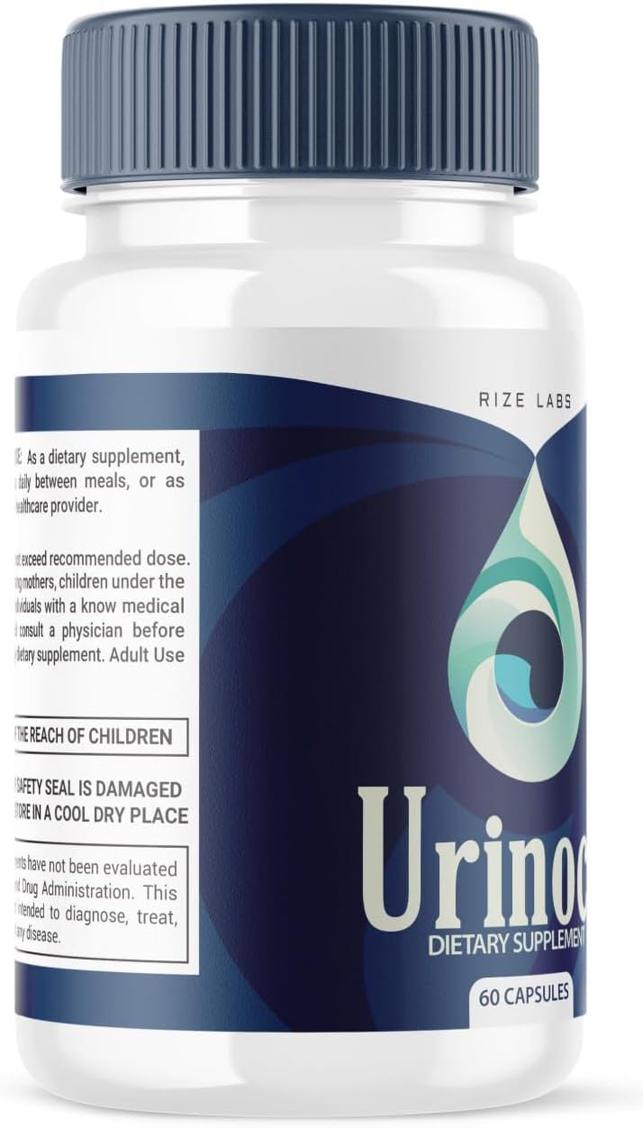 Organic Urinoct Prostate Supplement for Improved Bladder Health and Function - 60 Capsules