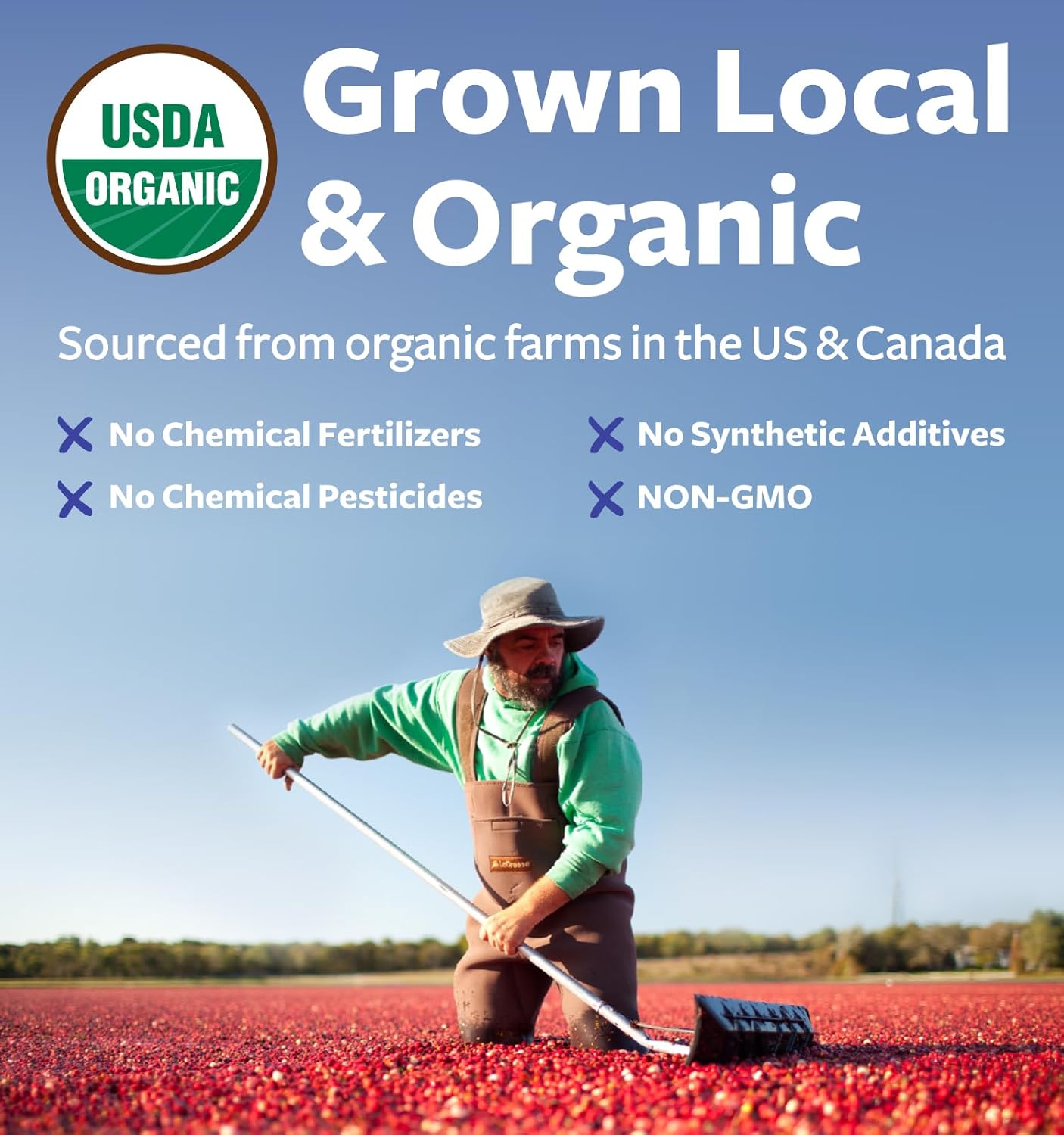 Organic USDA Certified Cranberry Powder - Supports Urinary Tract Health - Pure Concentrate Vegan Non-GMO (200 Servings)