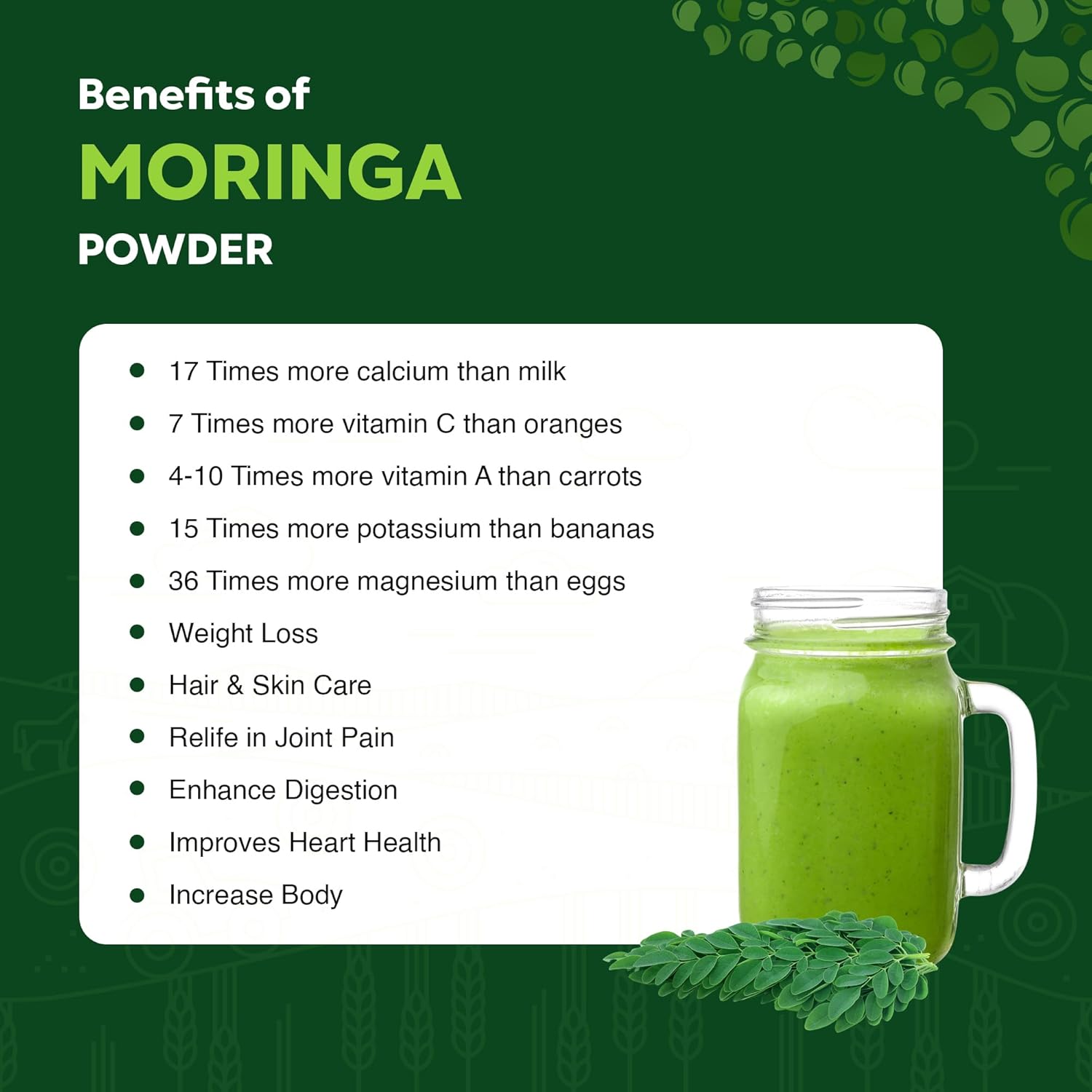 Organic USDA Certified Moringa Leaf Powder - 16 Ounce - Non-GMO - Raw & Natural - LuxuryLeaf