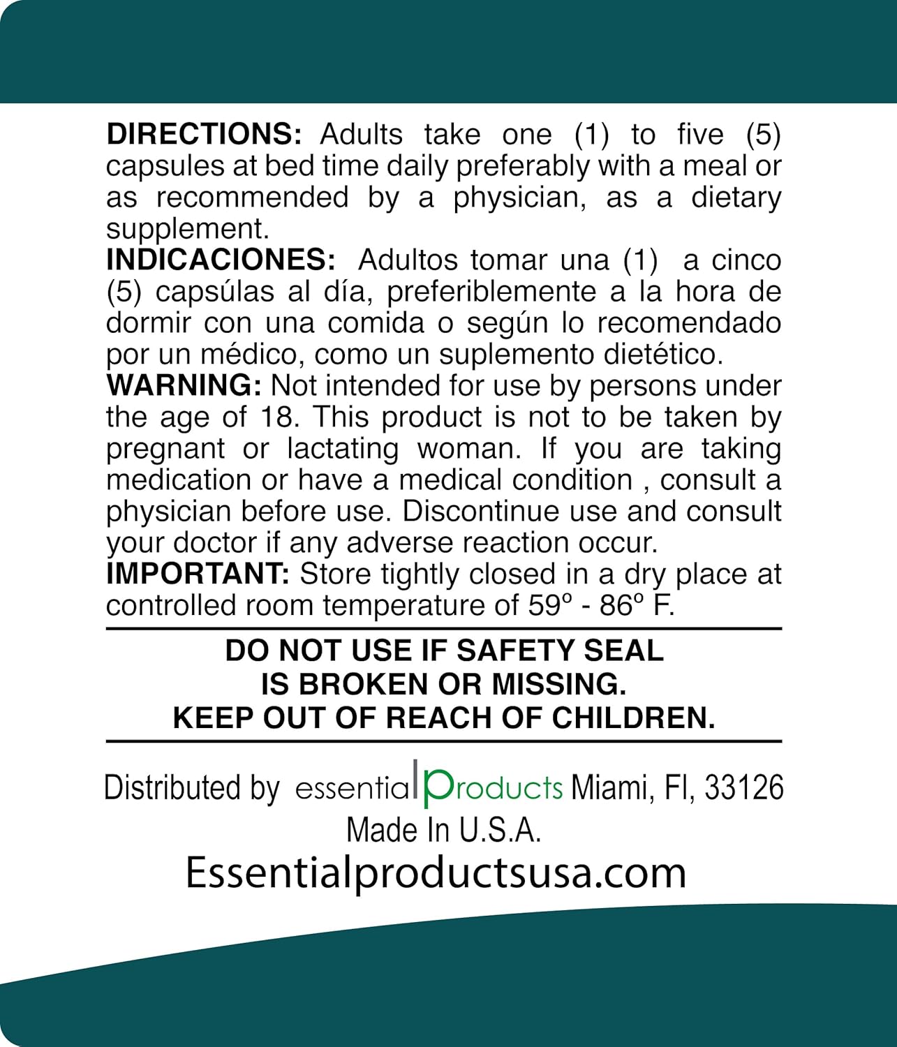 Organic Valerian Root Capsules 500mg - Natural Herb Extract Supplement (100 Pills)