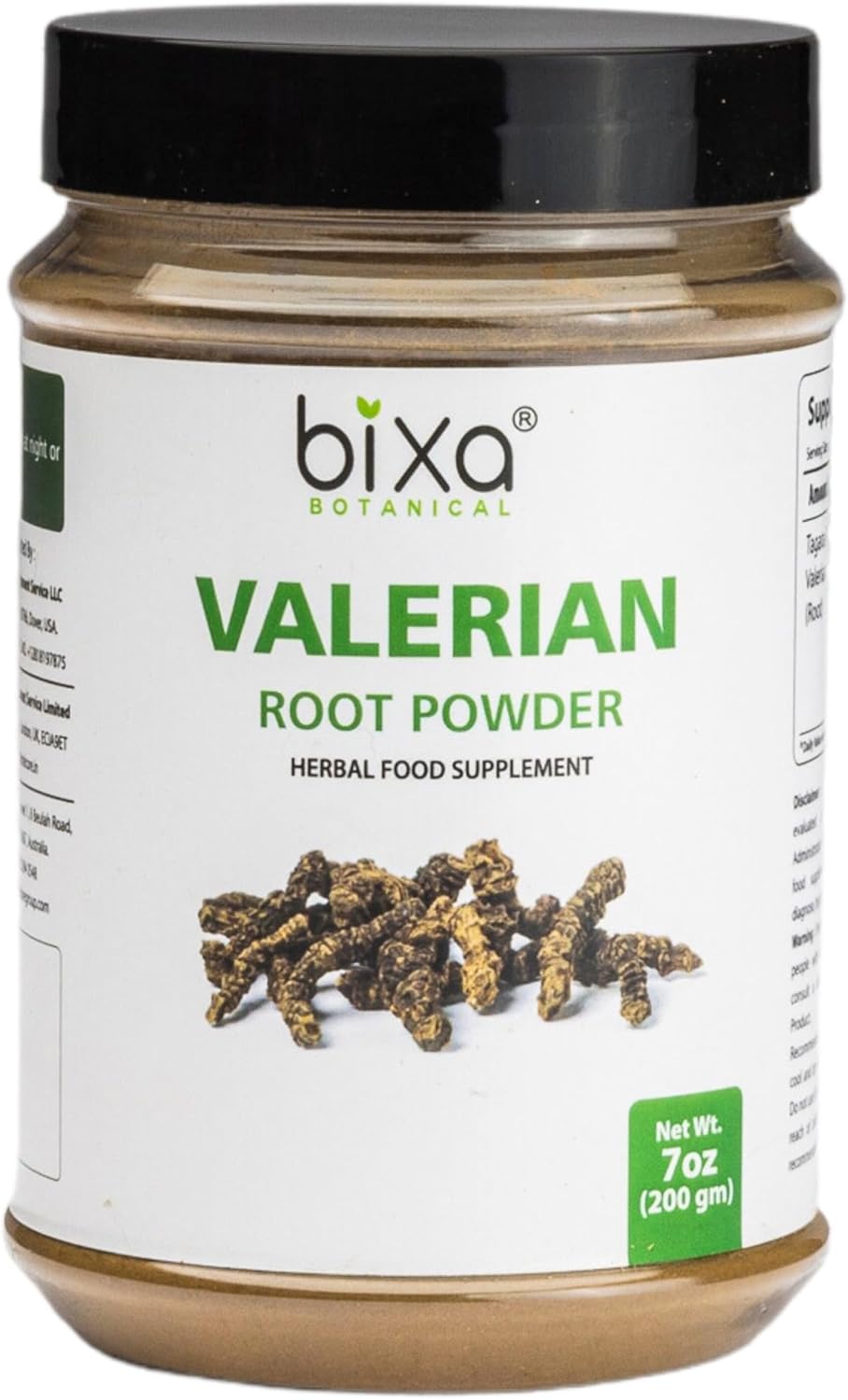 Organic Valerian Root Powder 200g - Gluten-Free, Non-GMO, Vegan Sleep Support