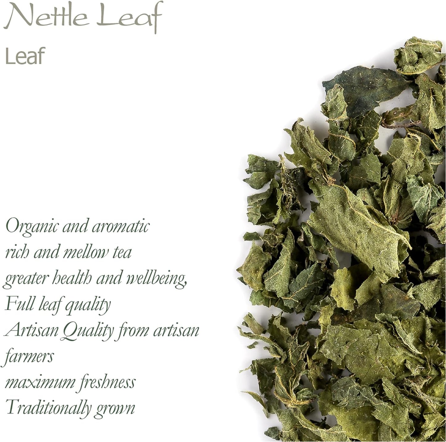 Organic Valley of Tea Nettle Leaf Herbal Tea - Urtica Dioica - Dried Stinging Nettles for Nettle Tea - Premium Organic Nettle Leaves