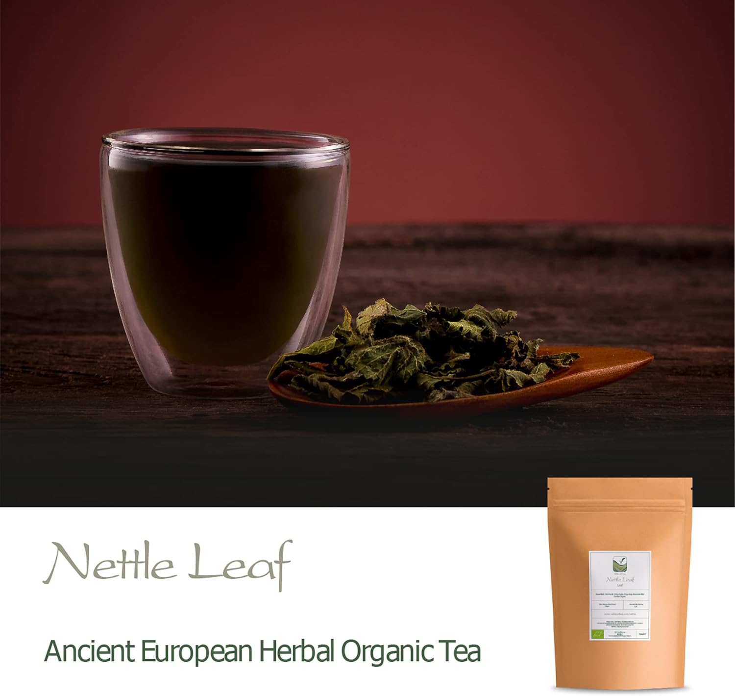 Organic Valley of Tea Nettle Leaf Herbal Tea - Urtica Dioica - Dried Stinging Nettles for Nettle Tea - Premium Organic Nettle Leaves