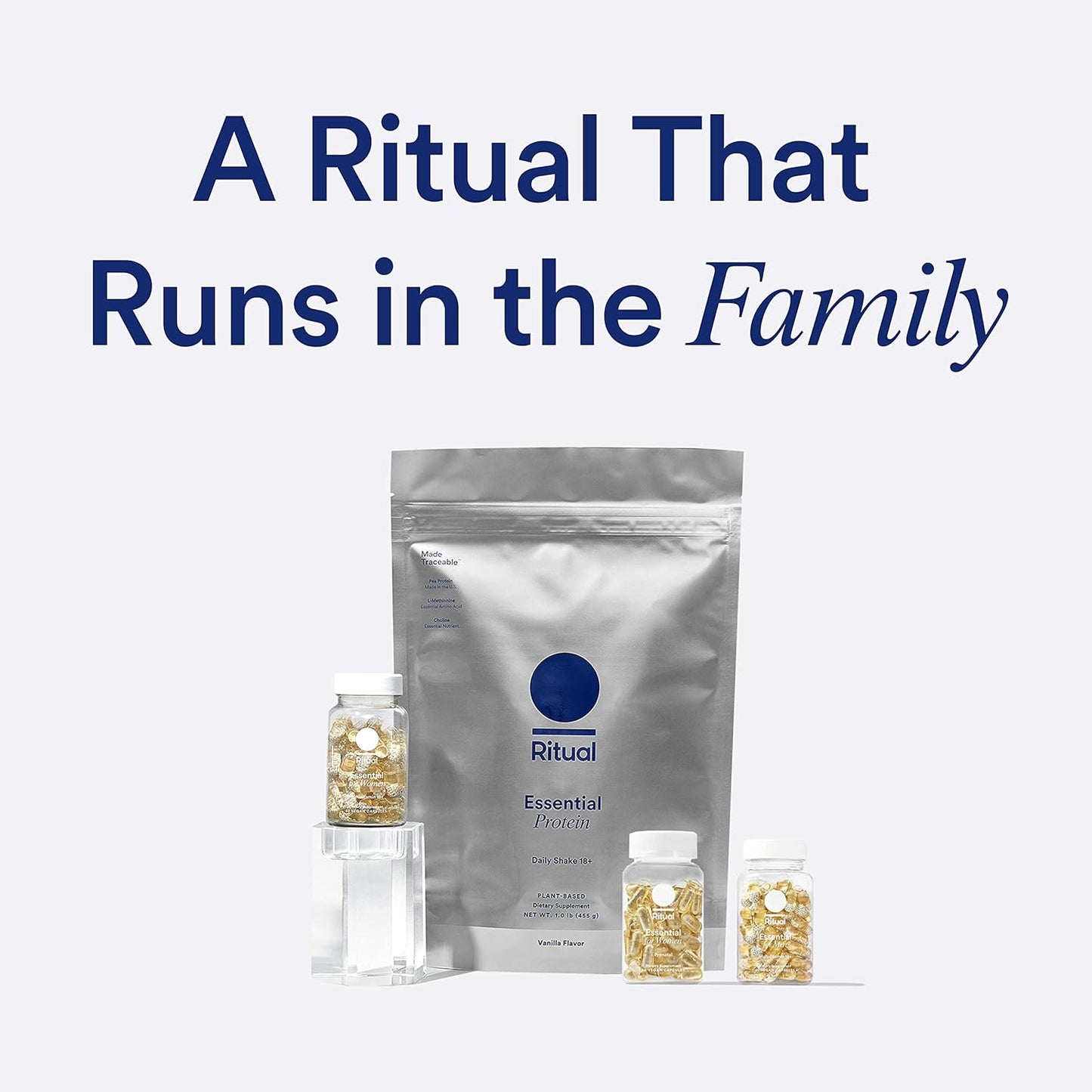 Organic Vanilla Vegan Protein Powder with BCAA, 20g Pea Protein from USA Farms, Gluten-Free, Non-GMO, 1 Lb