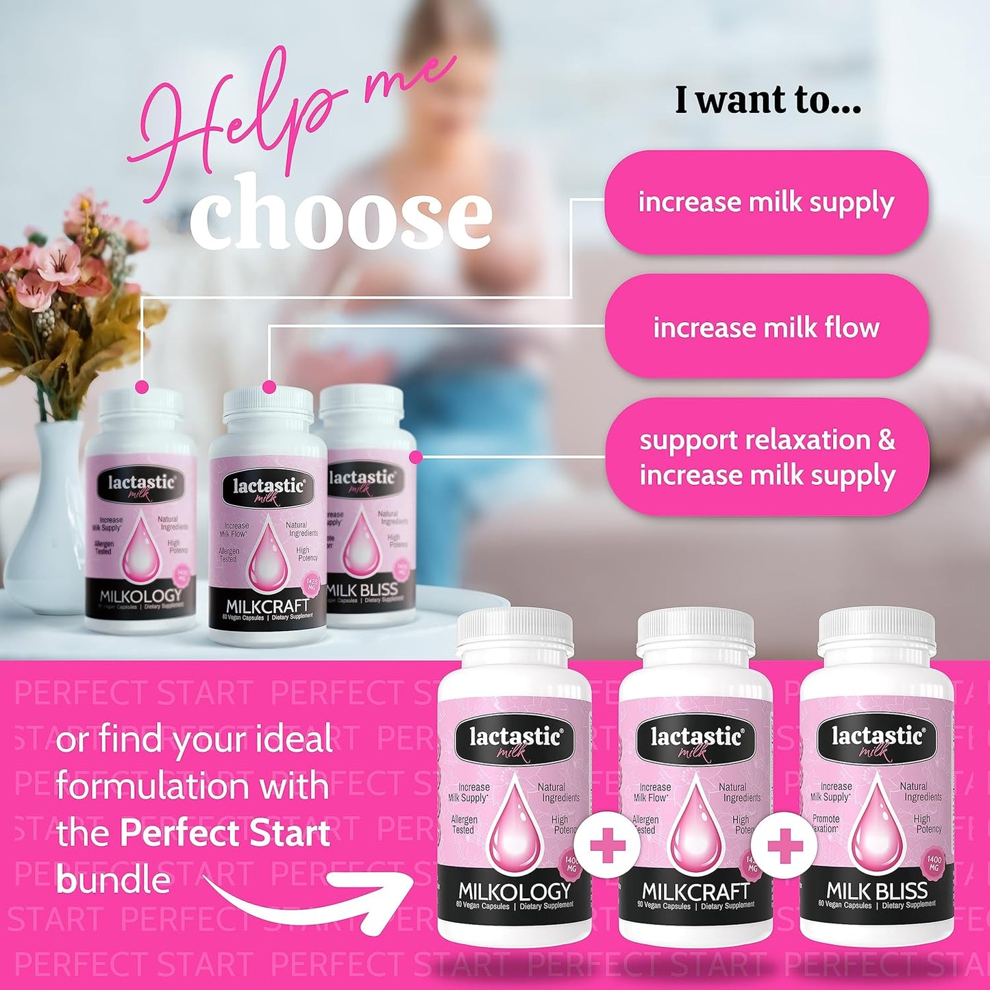 Organic Vegan Breast Milk Supplement for Increased Supply - 60 Capsules