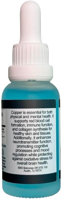 Organic Vegan Copper Supplement Tincture for Health Support | Rainier Labs