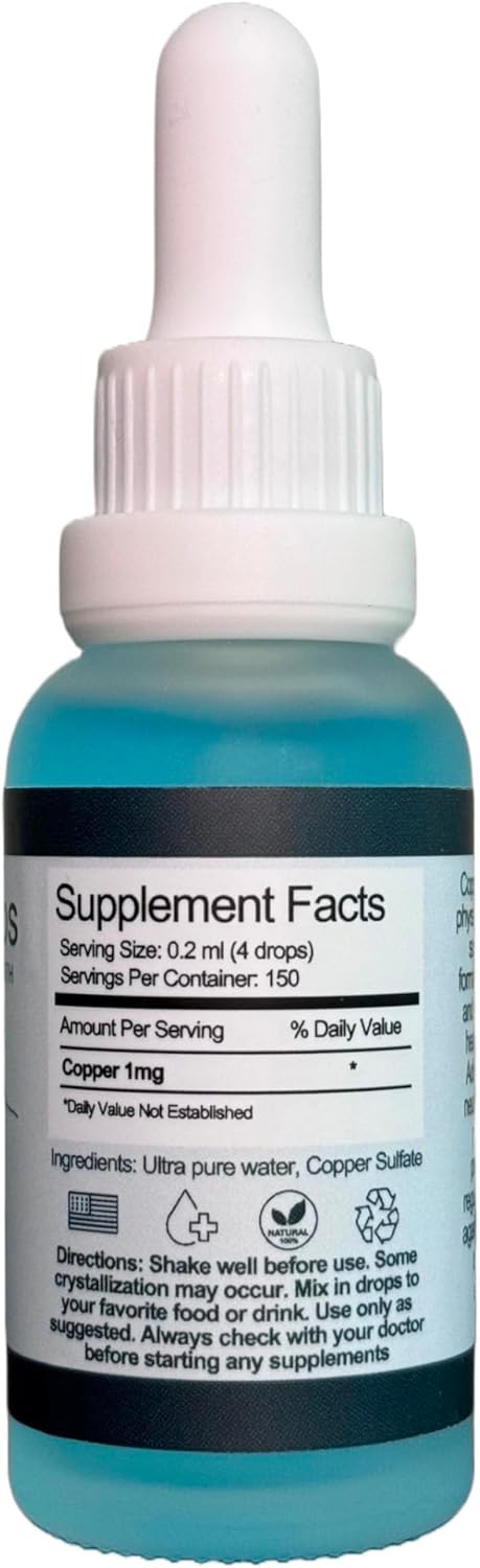 Organic Vegan Copper Supplement Tincture for Health Support | Rainier Labs