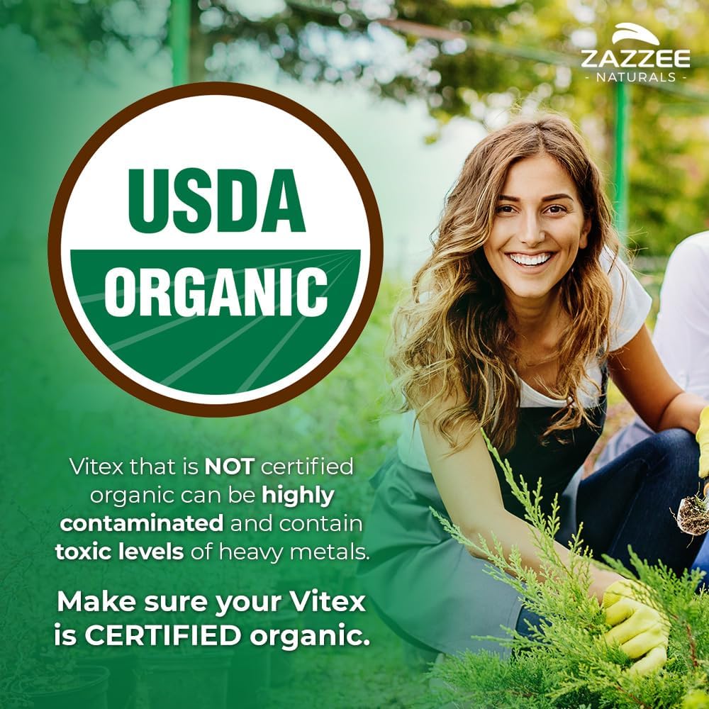 Organic Vegan Myo-Inositol Powder & Vitex Capsules - All-Natural, Non-GMO Formula