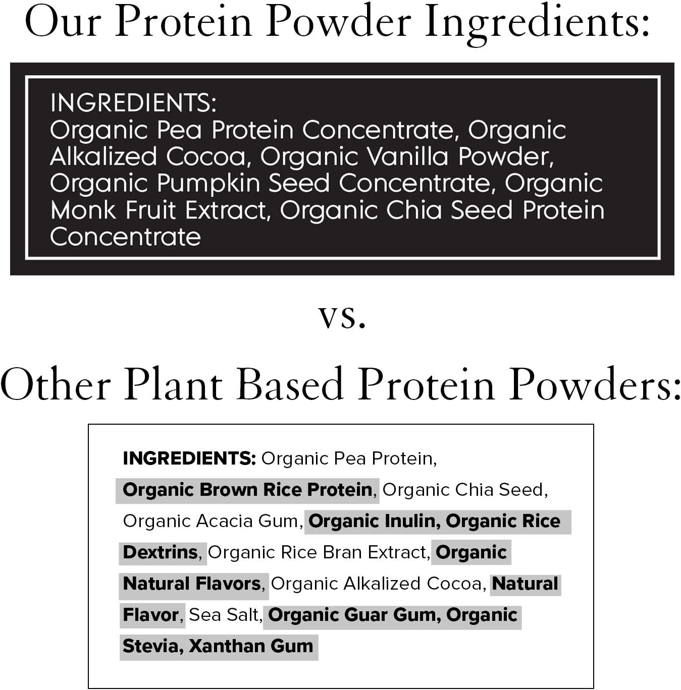 Organic Vegan Plant Based Protein Powder Bundle - Non-GMO, Dairy & Soy Free - 2 Packs (Chocolate & Chocolate Peanut Butter)