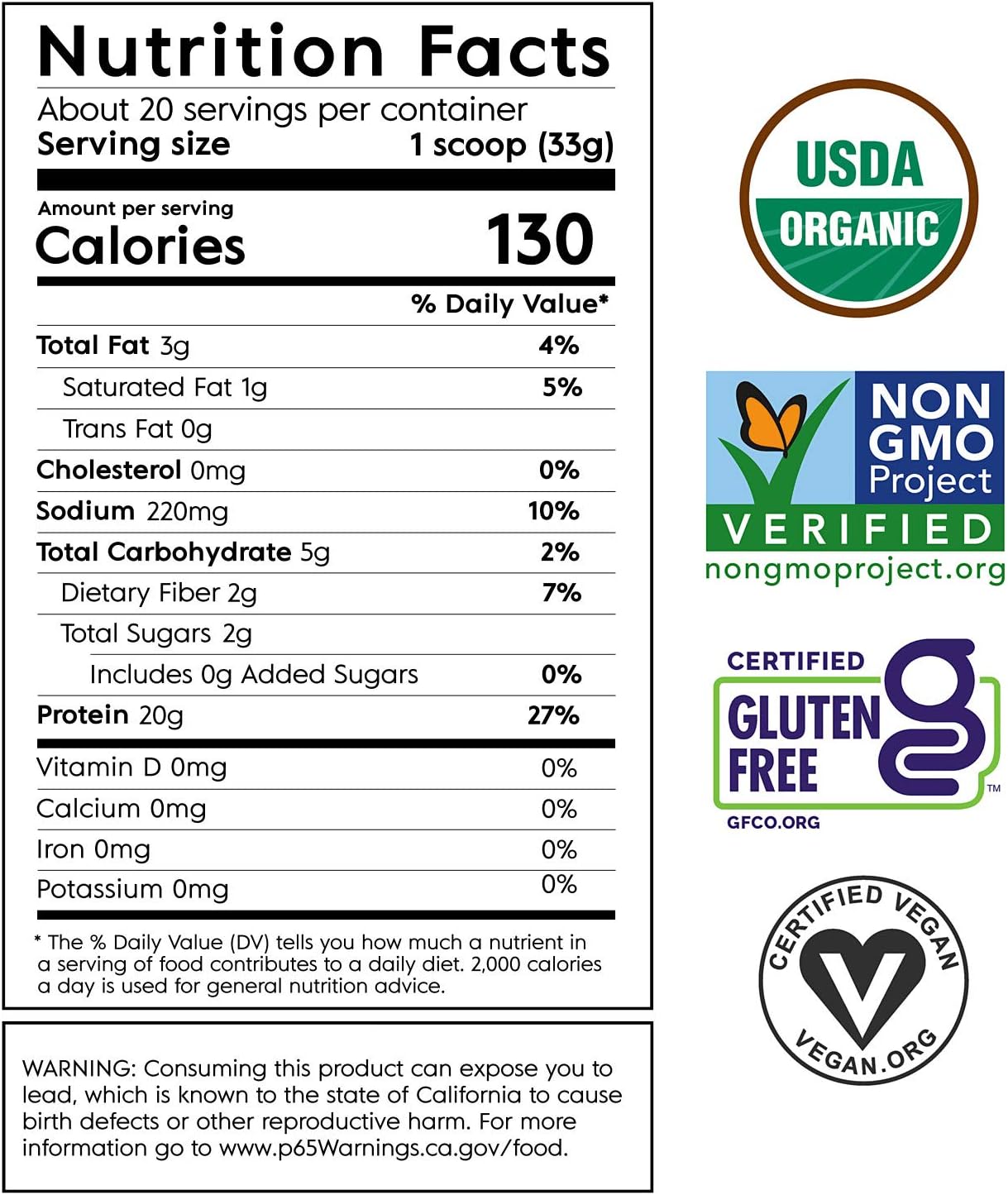 Organic Vegan Plant Based Protein Powder Bundle - Non-GMO, Dairy & Soy Free - 2 Packs (Chocolate & Chocolate Peanut Butter)