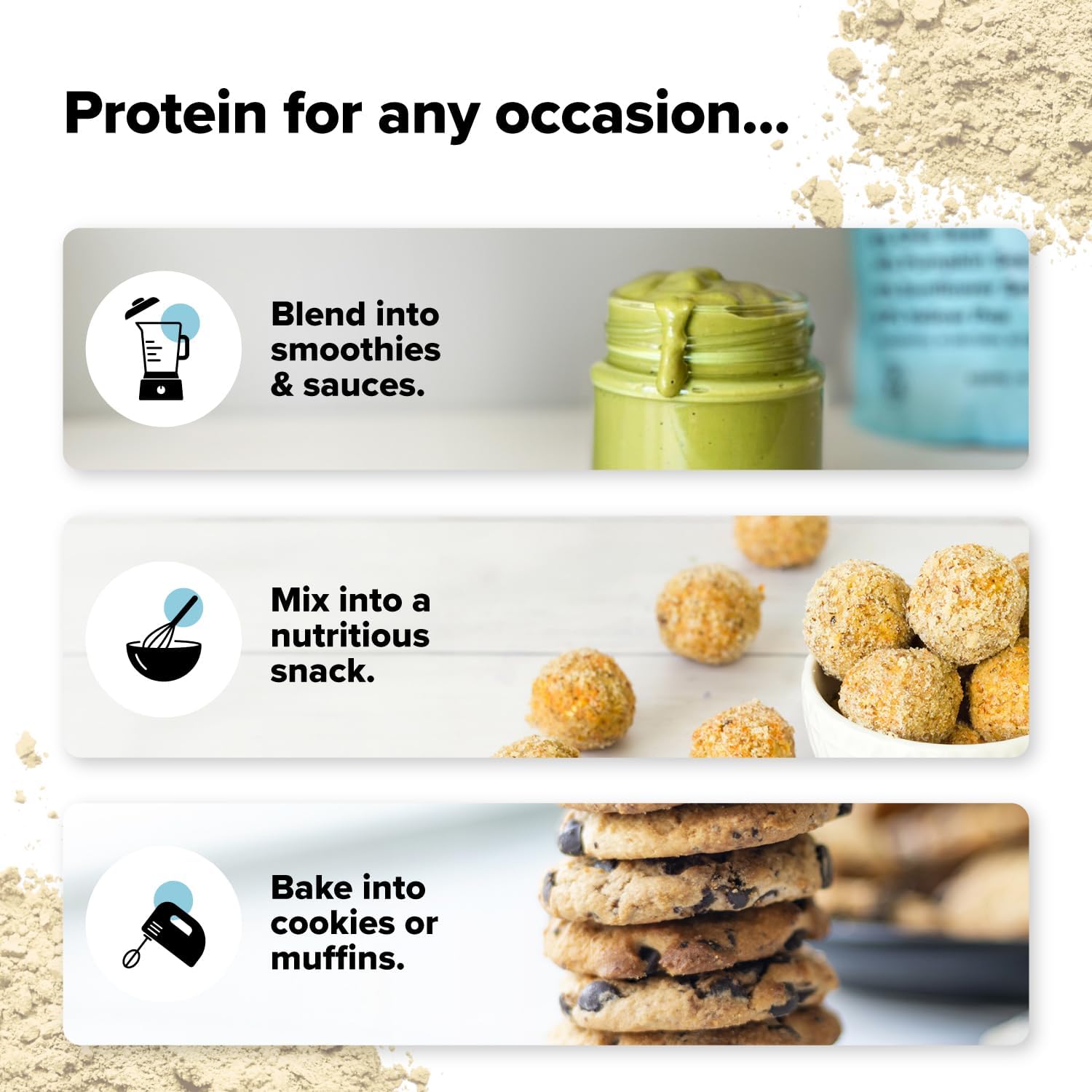 Organic Vegan Protein Powder - Unflavored, Low Carb, Low Calorie, Sugar Free - 30 Servings - Yellow Pea & Pumpkin Seed - 15g Plant Protein - Non-GMO, Gluten & Soy Free