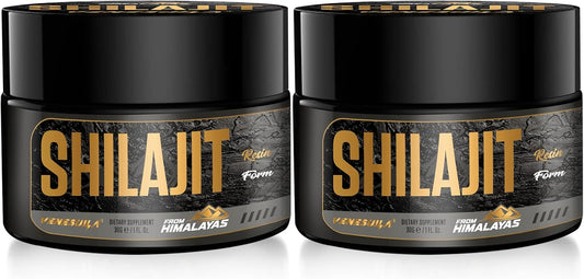 Organic Venezuela Shilajit Resin - Third Party Tested, Rich in 85+ Trace Minerals, Gold Grade Himalayan Shilajit for Energy - 1 Fl Oz (Pack of 2)