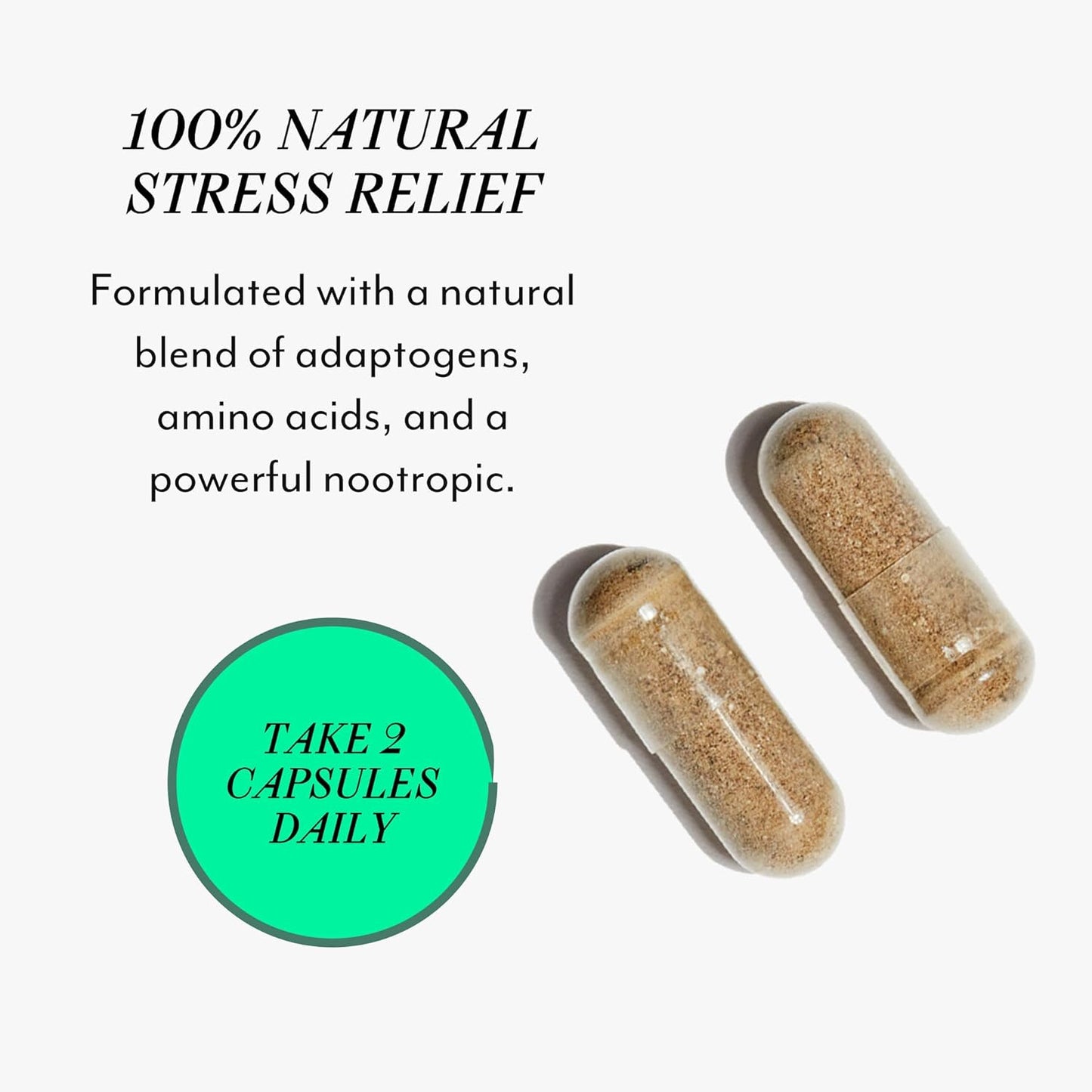 Organic Veracity Cortisol Calming Supplement for Women - Hormone Balance with Ashwagandha, Bacopa, Eleuthero, L Theanine - 60 Capsules