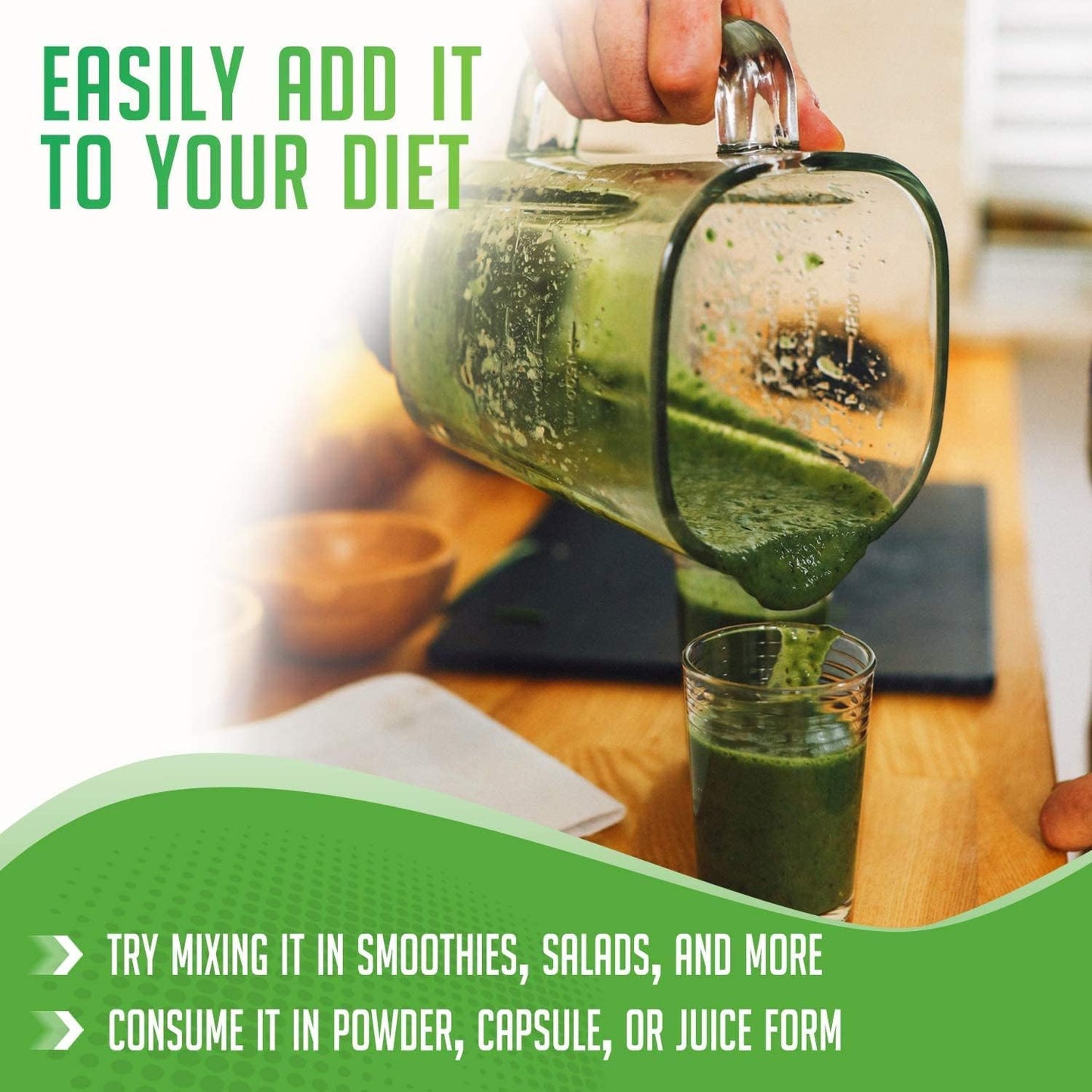 Organic Wheatgrass Juice Powder - Sustainably Grown, Instant & Concentrated - Potent 16oz Wheat Grass Powder