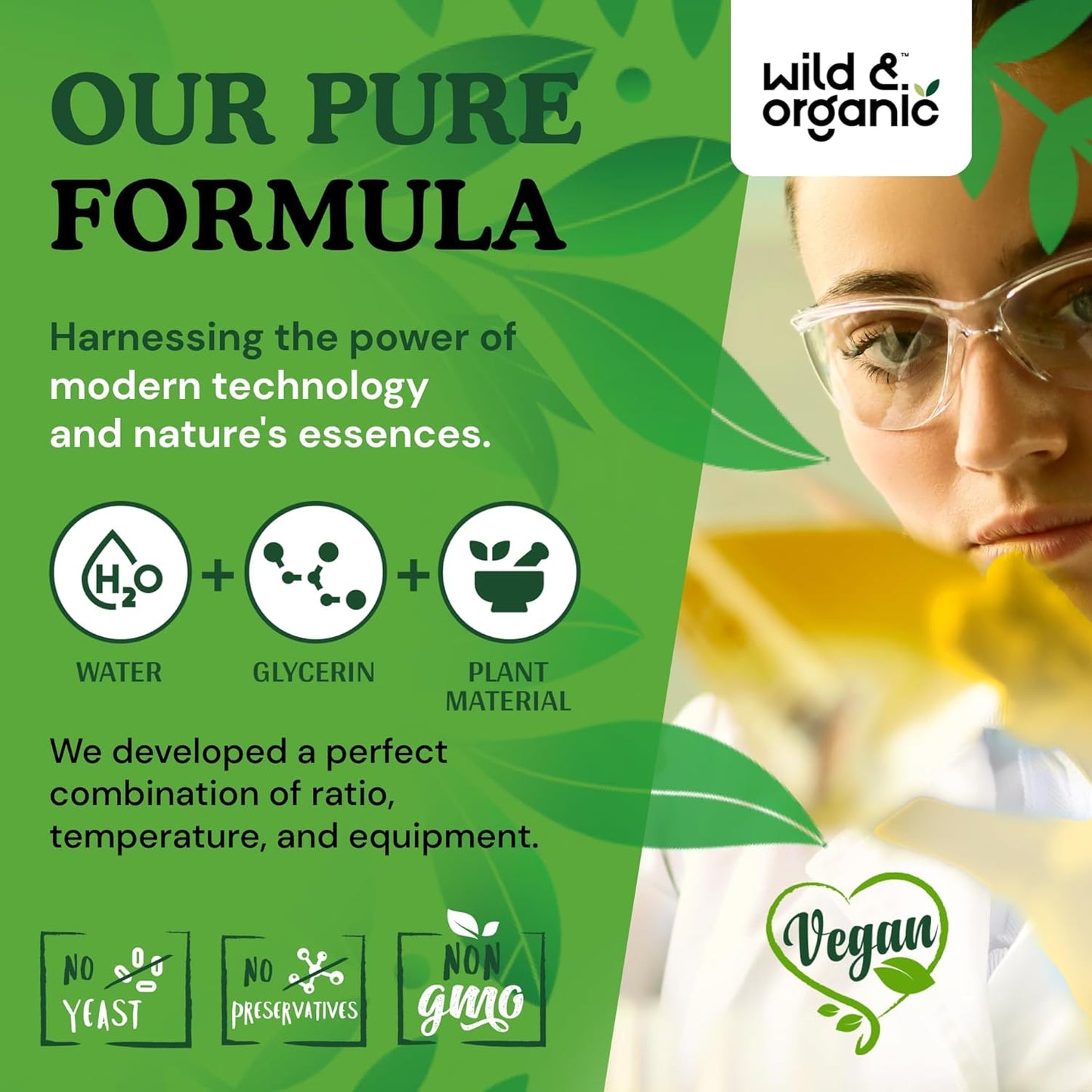 Organic Wild Black Cohosh Liquid Extract - 540mg Drops for Women - Herbal Supplement Tincture - 2oz Bottle - Vegan & Alcohol-Free