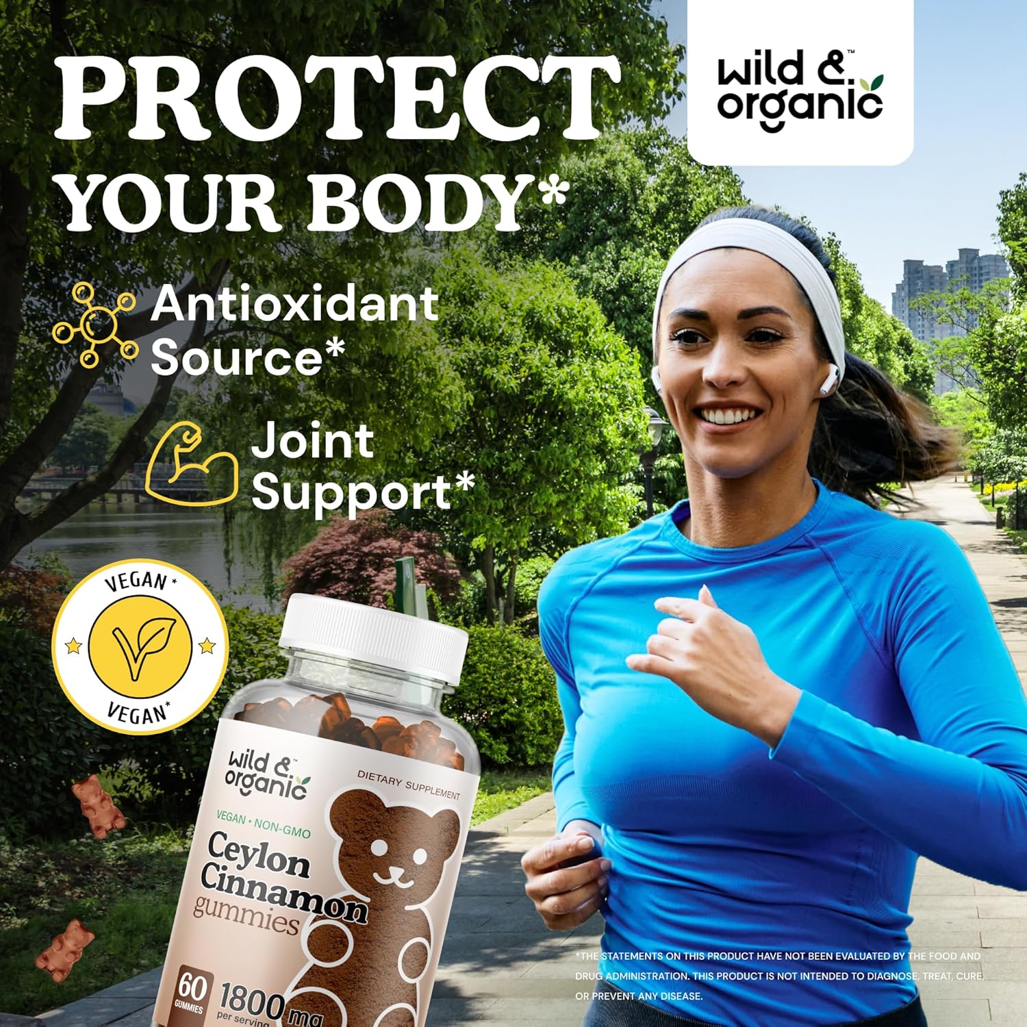 Organic Wild Ceylon Cinnamon Gummies and Gymnema Tincture - Natural Supplements for Health