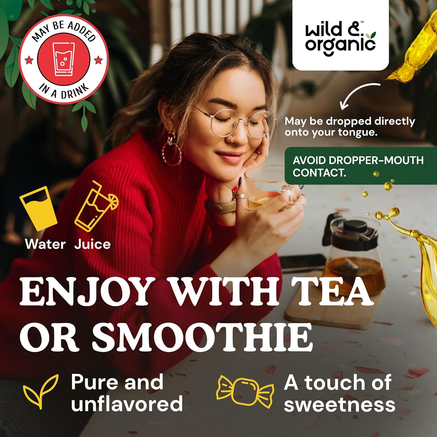 Organic Wild Hawthorn Berry Extract Drops 600mg - Liquid Supplement for Overall Health Support - Vegan & Sugar-Free Tincture - 2 fl oz