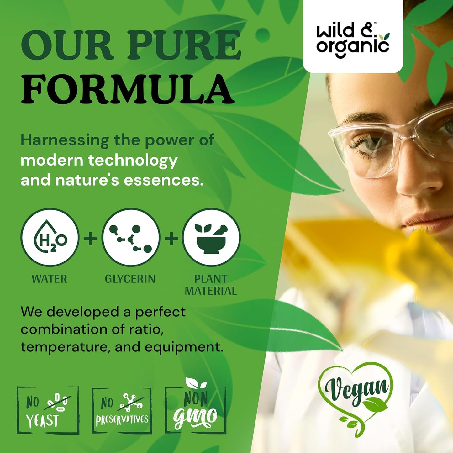 Organic Wild Olive Leaf Extract Drops - Antioxidant Immune Support - Oleuropein Supplement - Vegan, Sugar & Alcohol-Free - 2 fl oz