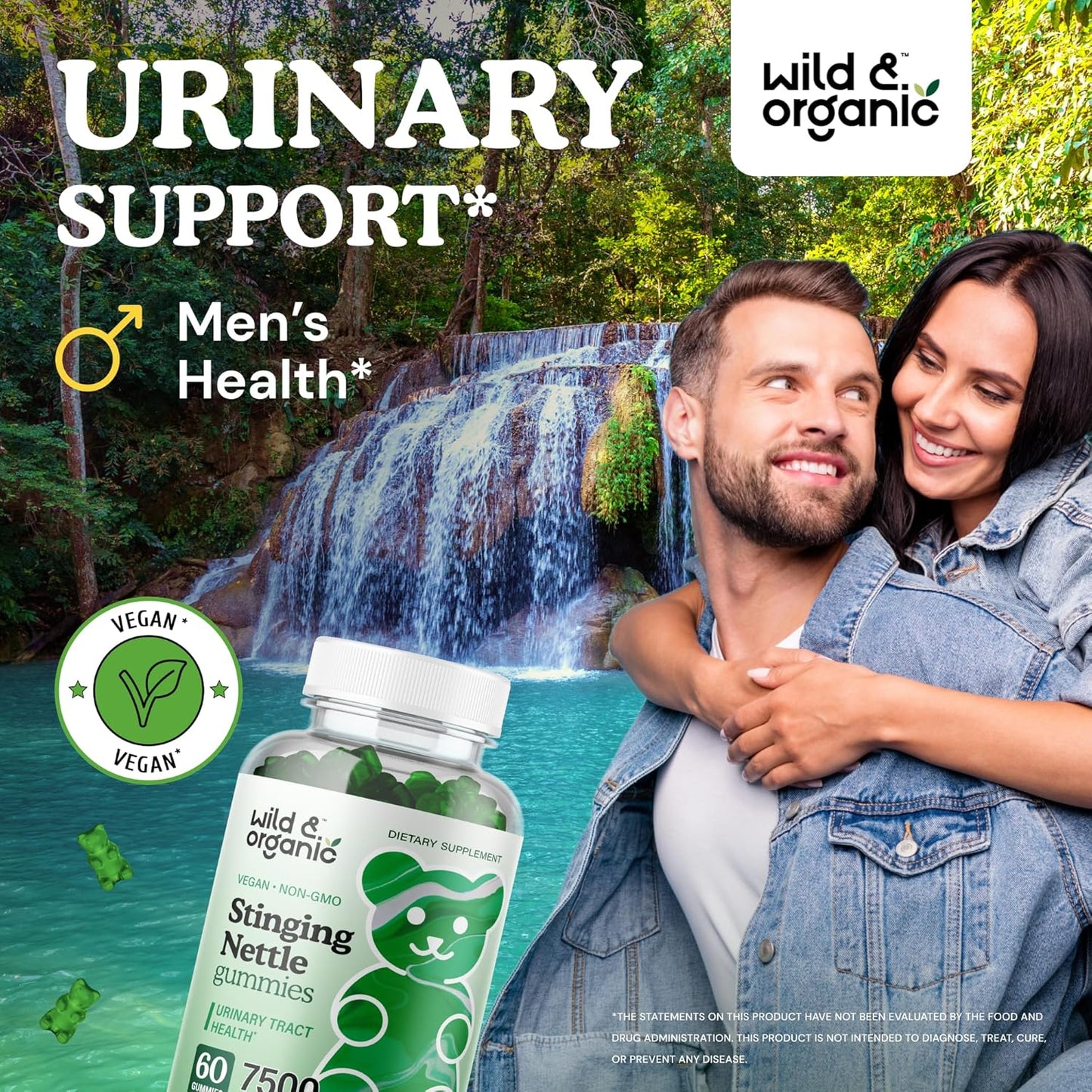 Organic Wild Stinging Nettle Root and Ashwagandha Gummies for Natural Wellness