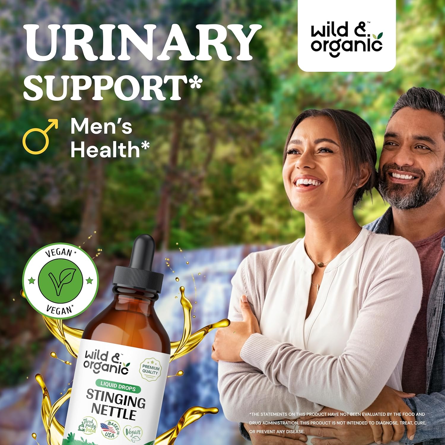 Organic Wild Stinging Nettle Root Tincture and Gummies Combo - 4 fl oz Bottle