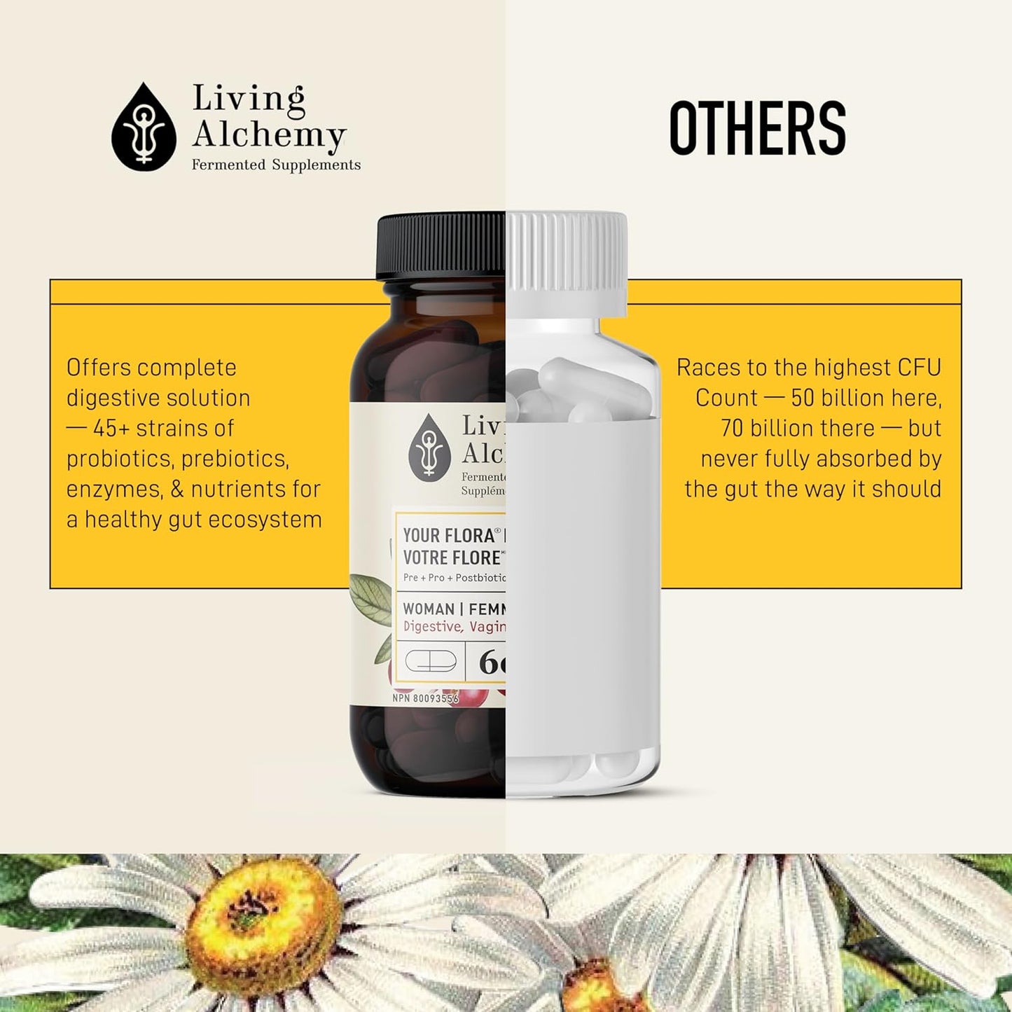 Organic Women's UT Balance Probiotic by Living Alchemy - 60 Capsules