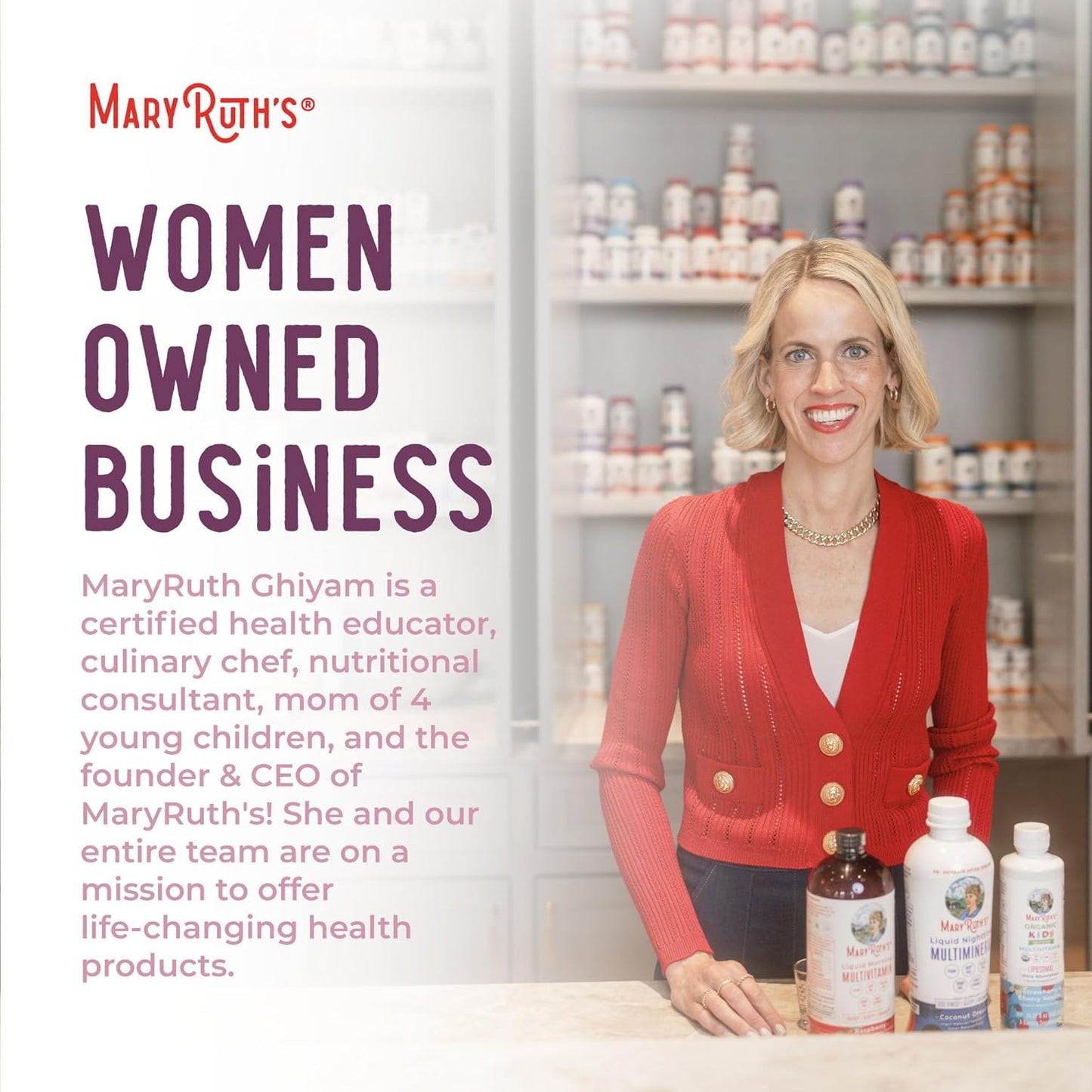Organic Women's Wellness Herbal Supplements | Menstrual Support | Stinging Nettle, Raspberry Leaf, Eleuthero Root, Chaste Tree Berry | Non-GMO, Vegan | MaryRuth Organics