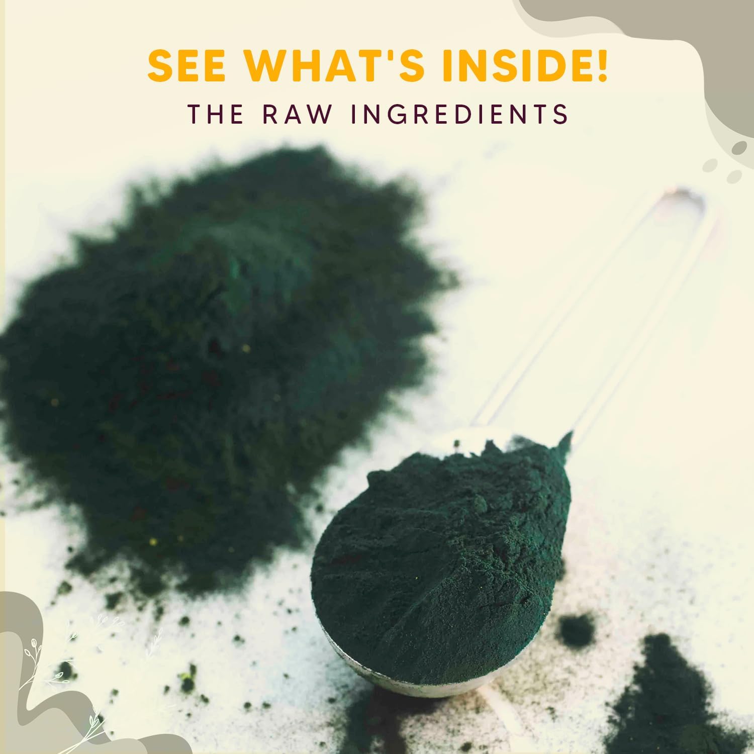 Organic Yogi Super Foods Spirulina Powder - Blue Green Algae Superfood for Immune Health, Chemical-Free Vegan Formula