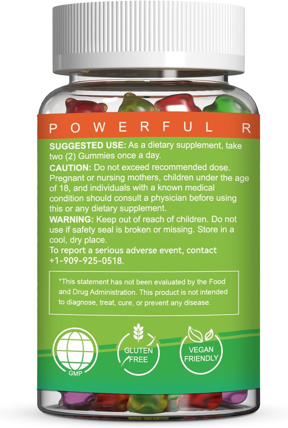 Organicmetabolism boosterGummies 2,000,000 XXL Strength - Vegan Fruity Edibles withmetabolism boosterOil - Low Sugar, Non-GMO - 180 ct