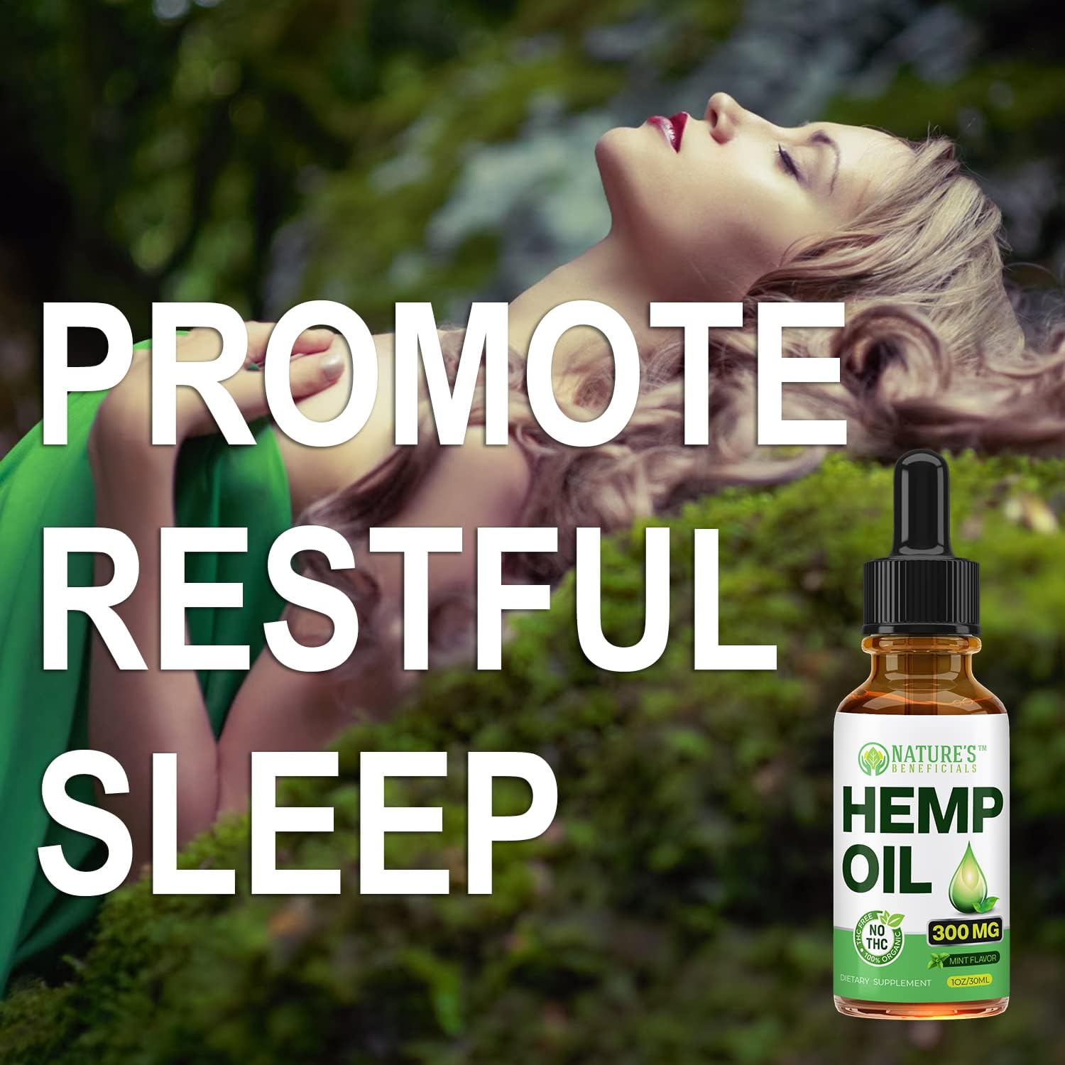 Organicmetabolism boosterOil Extract Drops, 300mg - Omega Fatty Acids 3 6 9, Non-GMO Ultra-Pure CO2 Extracted by NATURE'S BENEFICIALS