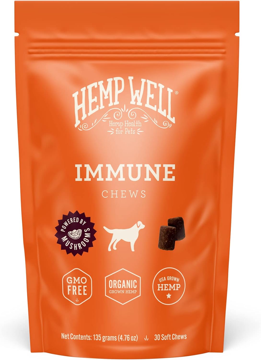 Organicmetabolism boosterWell Immune Soft Chews for Dogs - Allergy Support & Skin Health - Seasonal Allergy Relief - Gut & Immune System Support - 30 Chews