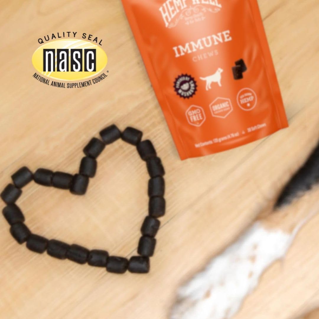 Organicmetabolism boosterWell Immune Soft Chews for Dogs - Allergy Support & Skin Health - Seasonal Allergy Relief - Gut & Immune System Support - 30 Chews