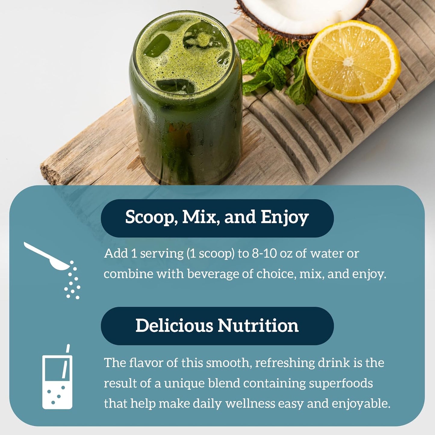 Organifi Green Juice Powder Supplement - Organic Spirulina, Ashwagandha, Chlorella - Supports Fitness Goals, Lowers Cortisol - 30 Day Supply
