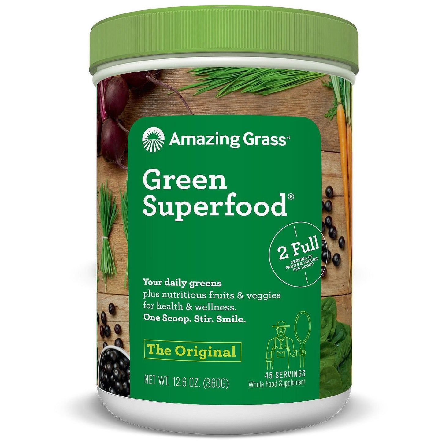 Original Amazing Grass Green Superfood Powder - 12.6 Ounce Jar