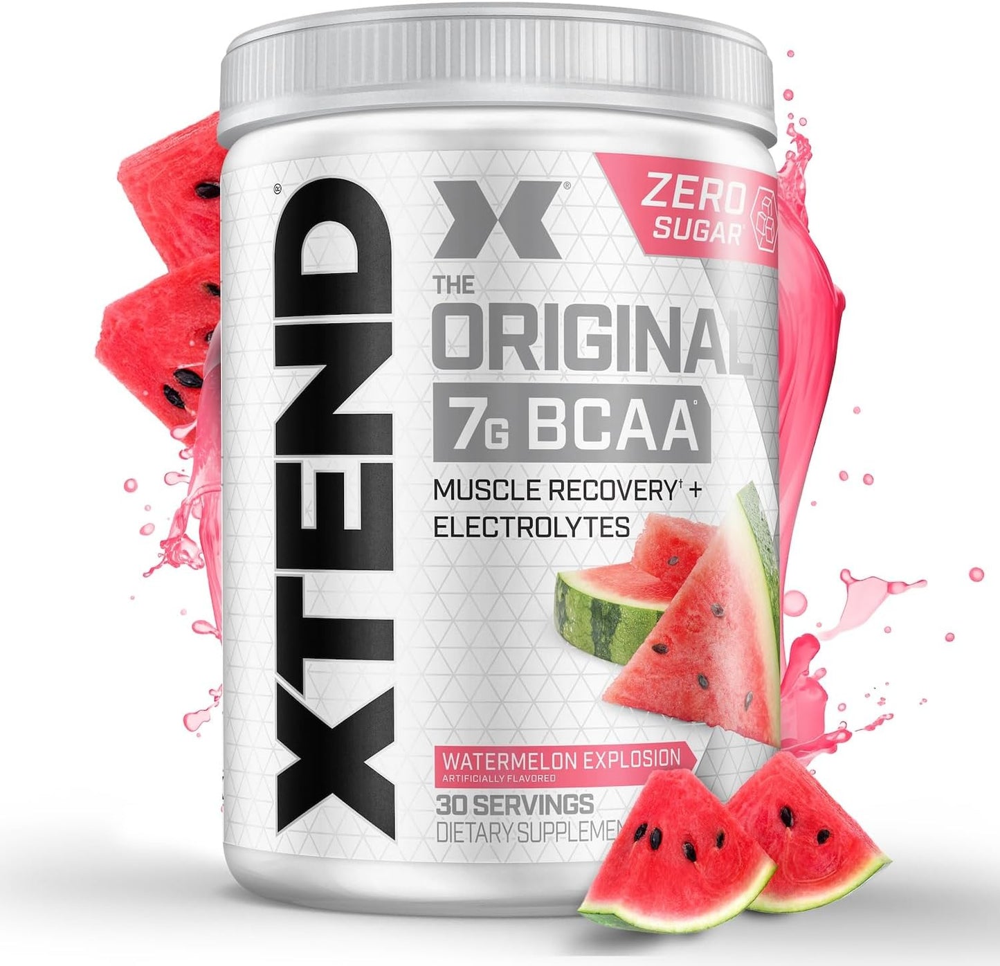 Original BCAA Powder with 7g BCAA and 2.5g L-Glutamine for Post Workout Muscle Recovery, Sugar Free Drink for Men & Women, 30 Servings