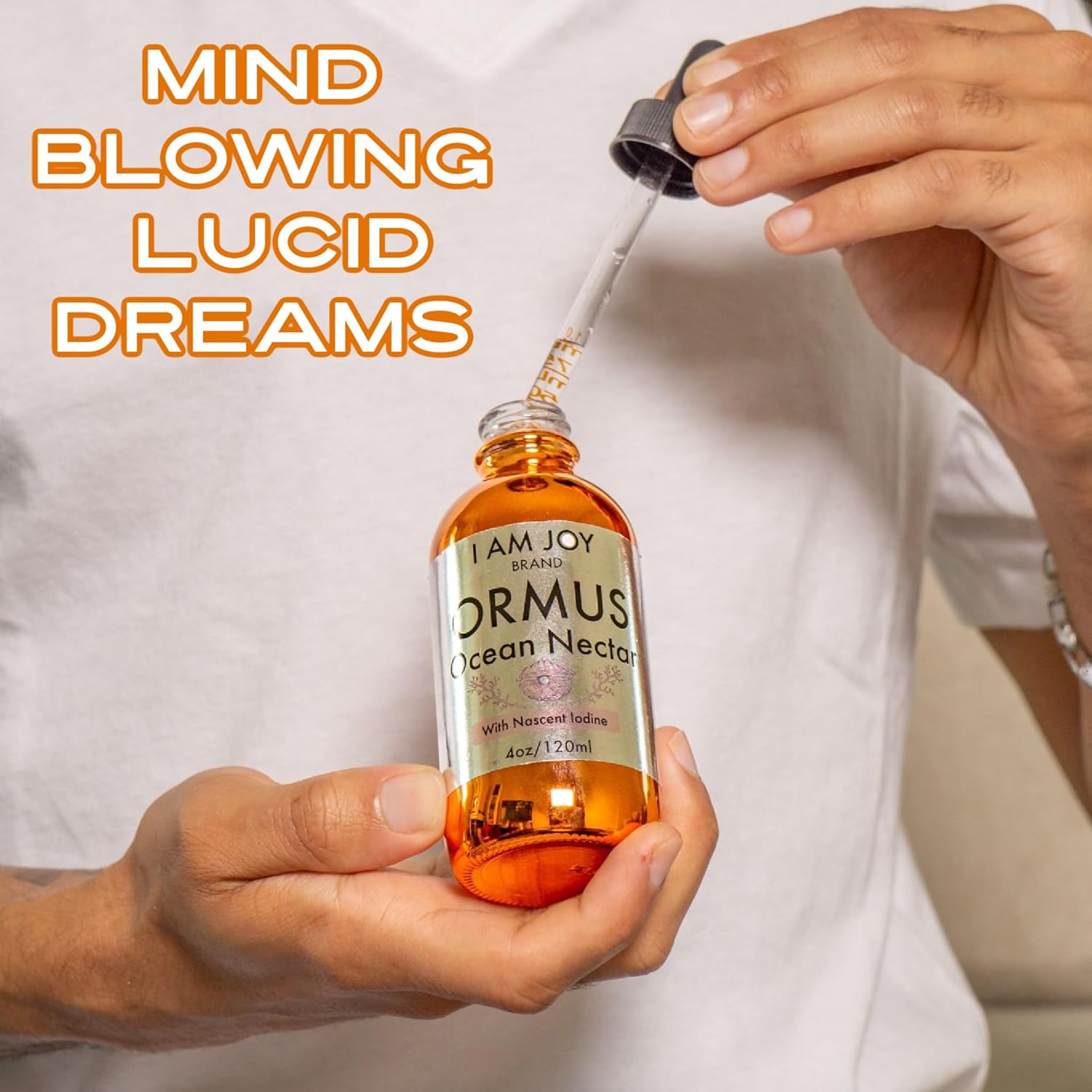 Ormus Ocean Nectar Monoatomic Gold with Iodine - Pineal Gland Decalcifier & Thyroid Support 4oz