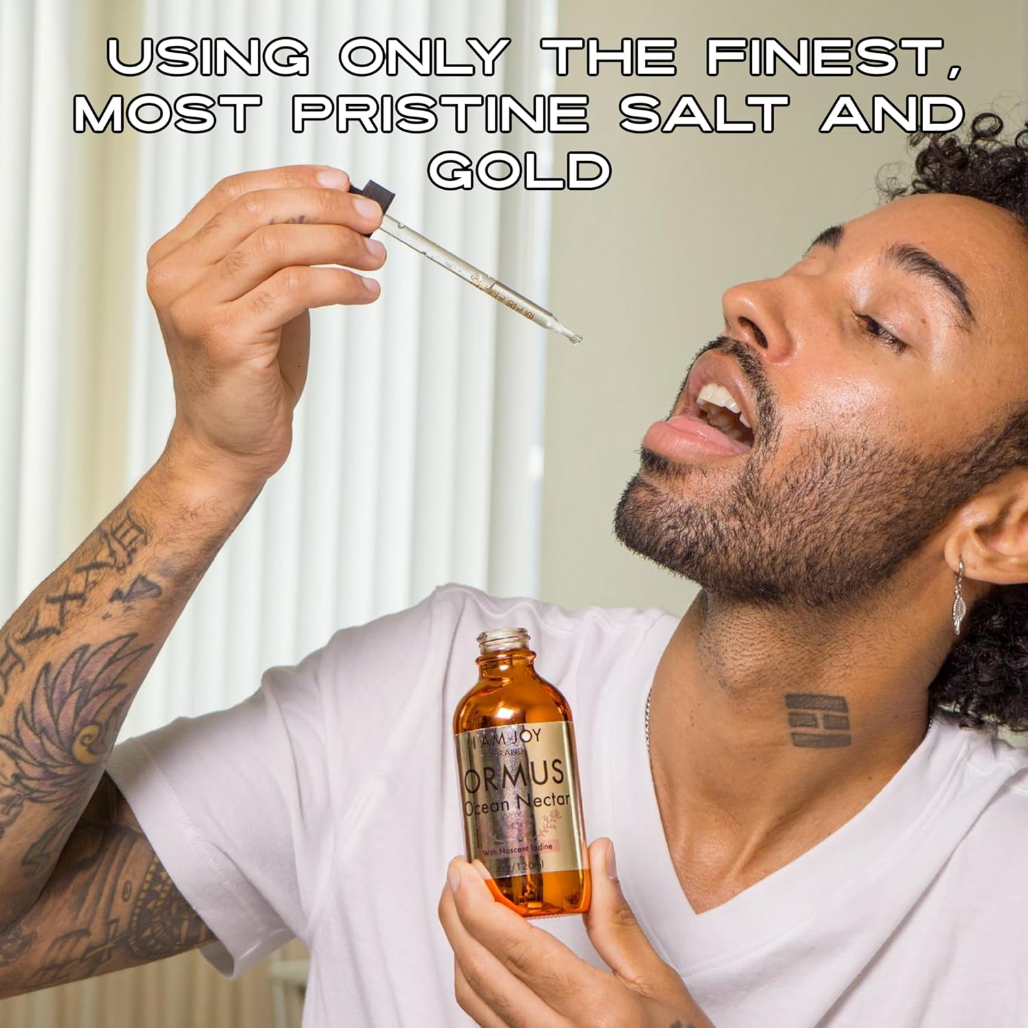 Ormus Ocean Nectar Monoatomic Gold with Iodine - Pineal Gland Decalcifier & Thyroid Support 4oz