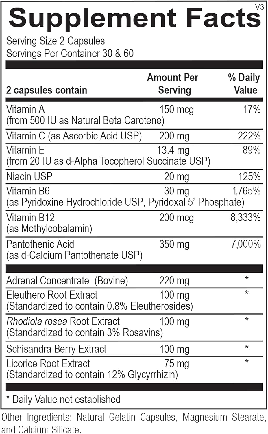 Ortho Molecular Adren-All 60ct - Support for Adrenal Health and Stress Response
