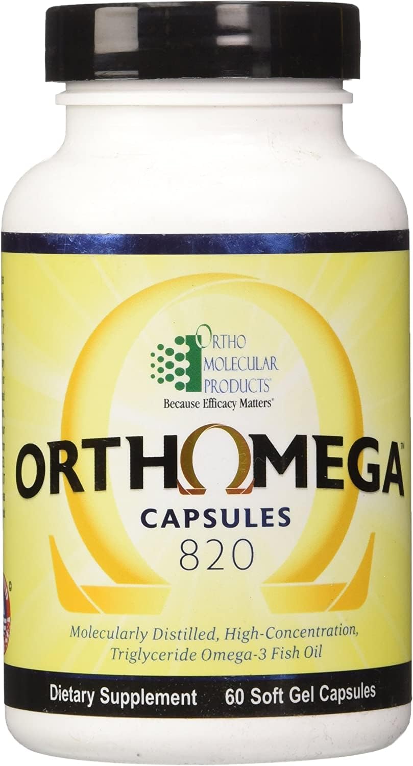Ortho Molecular Products Orthomega 820 Softgel Capsules - Enhanced Formula - 60 Count
