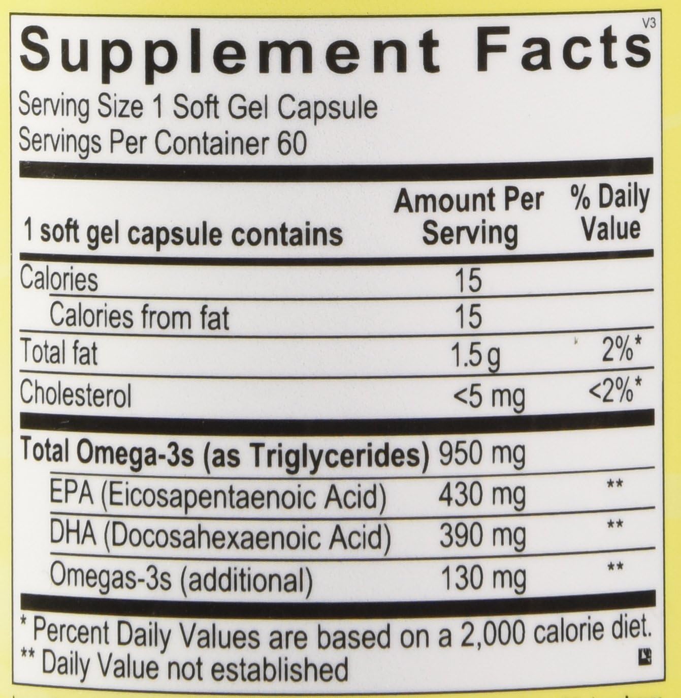 Ortho Molecular Products Orthomega Fish Oil Capsules - 950mg, 60 Count