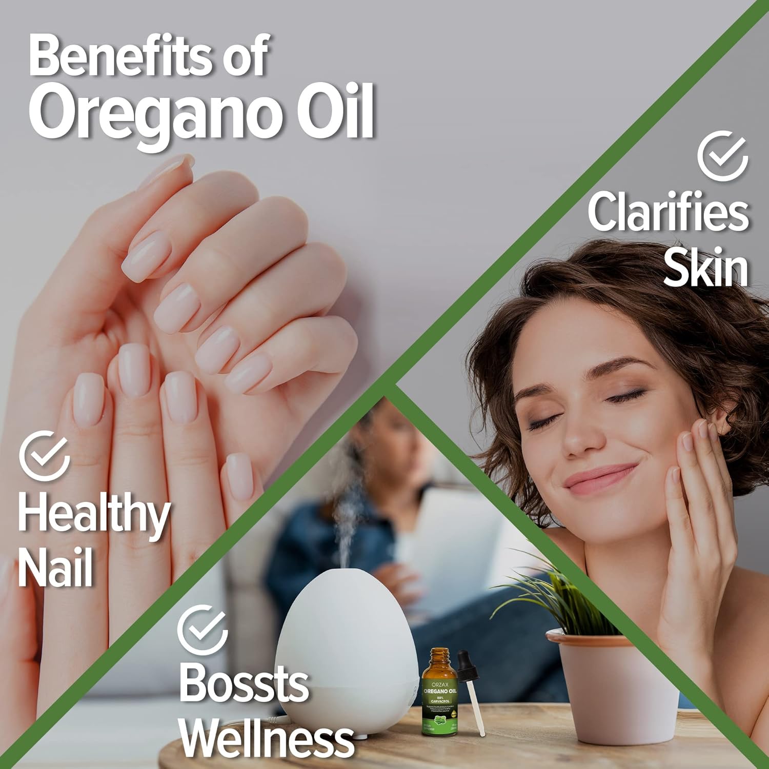 ORZAX Oregano Oil Drops - High Carvacrol Content - Immune Support and Intestinal Health - 1fl oz