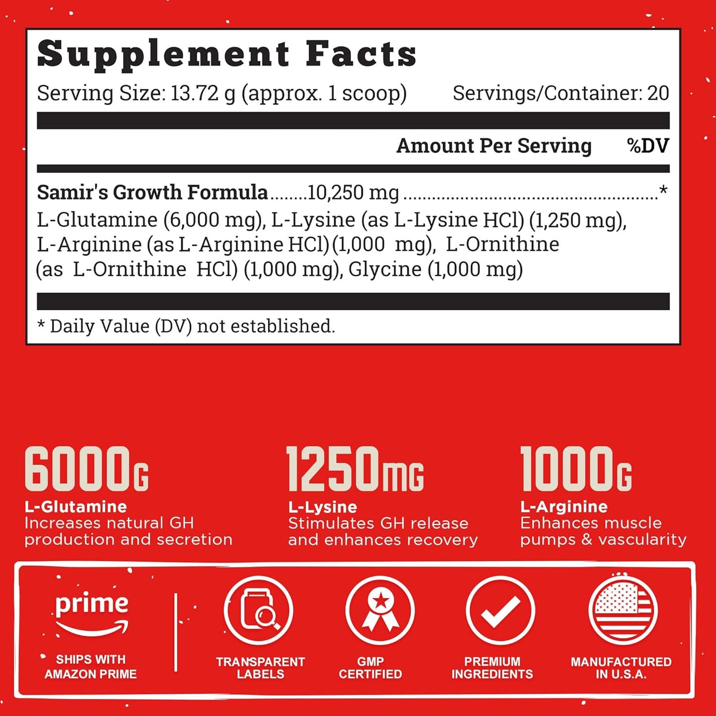 OSL Replica GH Muscle Building Powder - GH Boosting Hormone Optimizer for Muscle Growth - Mr. Olympia Samir Bannout Peach Lemonade Supplement