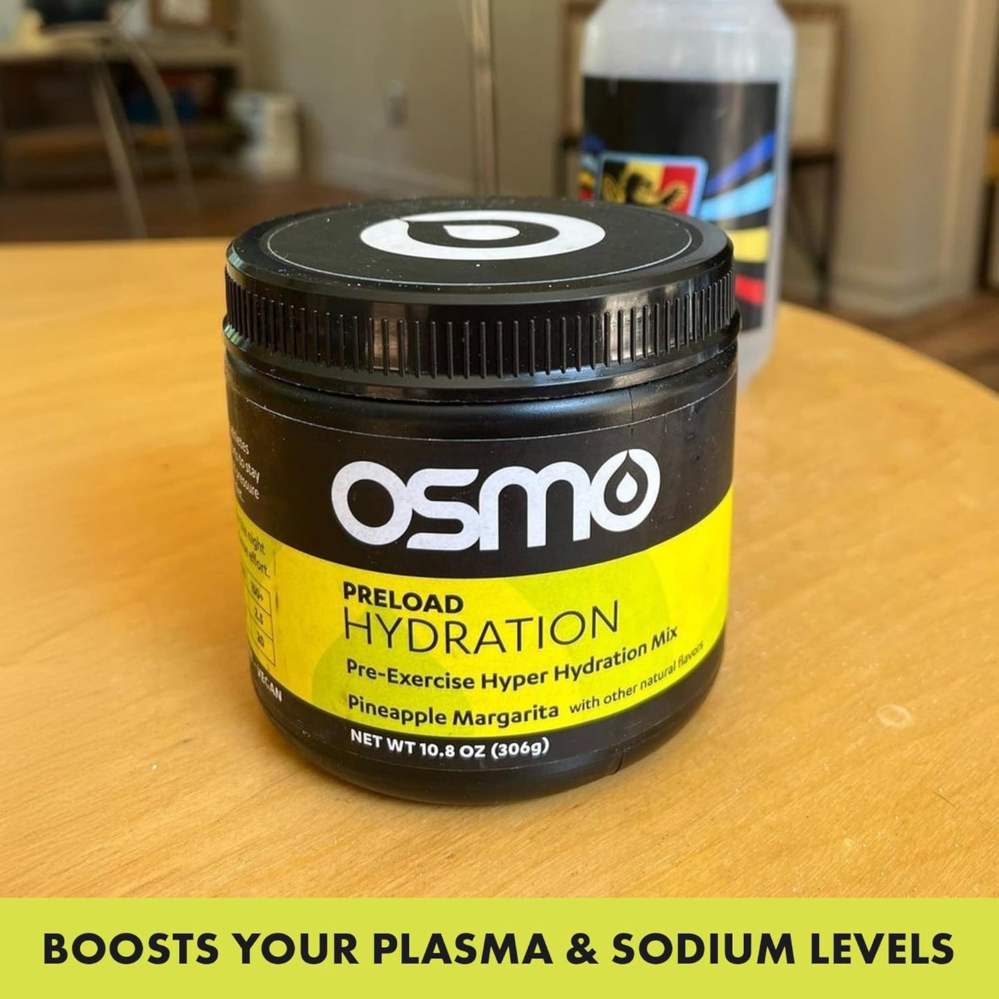 Osmo Preload Hydration Pre Workout Powder with High Sodium Bicarbonate, Magnesium, and Natural Ingredients - Pineapple Margarita Flavor - Beat Cramps and Dehydration