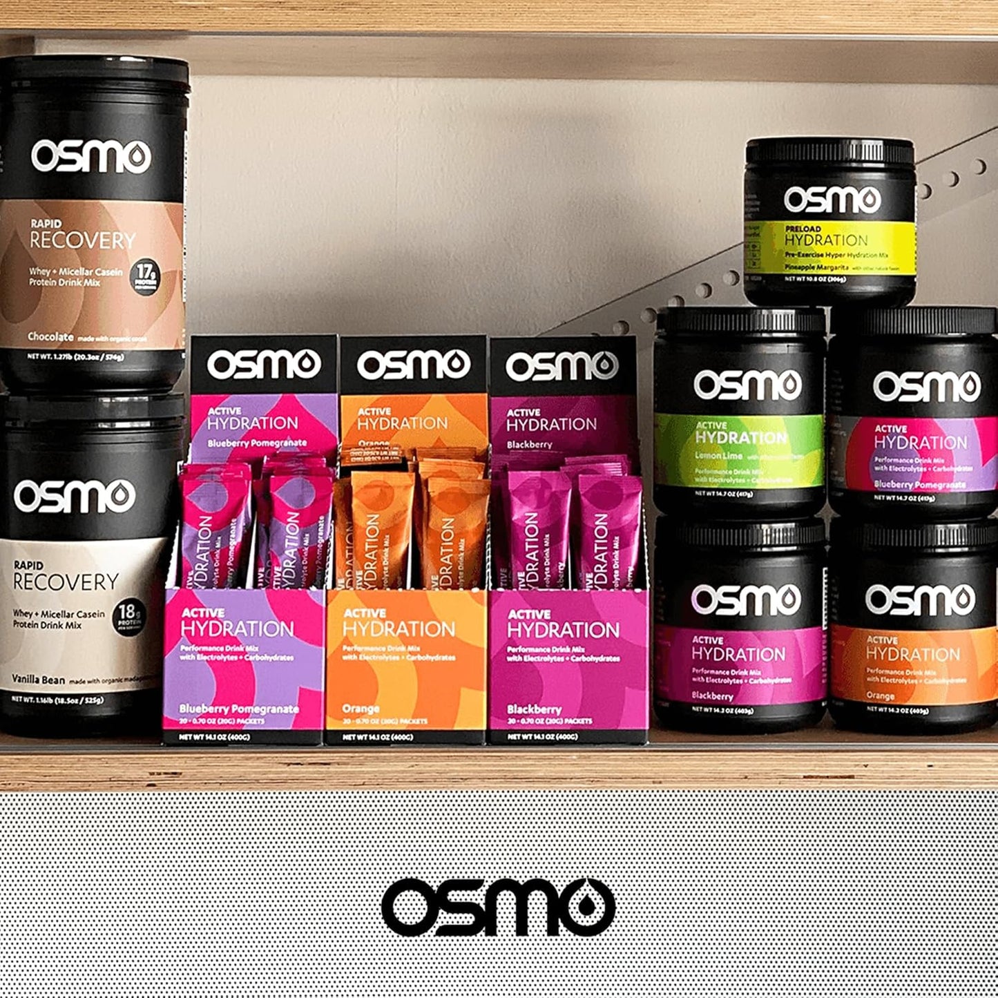 Osmo Preload Hydration Pre Workout Powder with High Sodium Bicarbonate, Magnesium, and Natural Ingredients - Pineapple Margarita Flavor - Beat Cramps and Dehydration