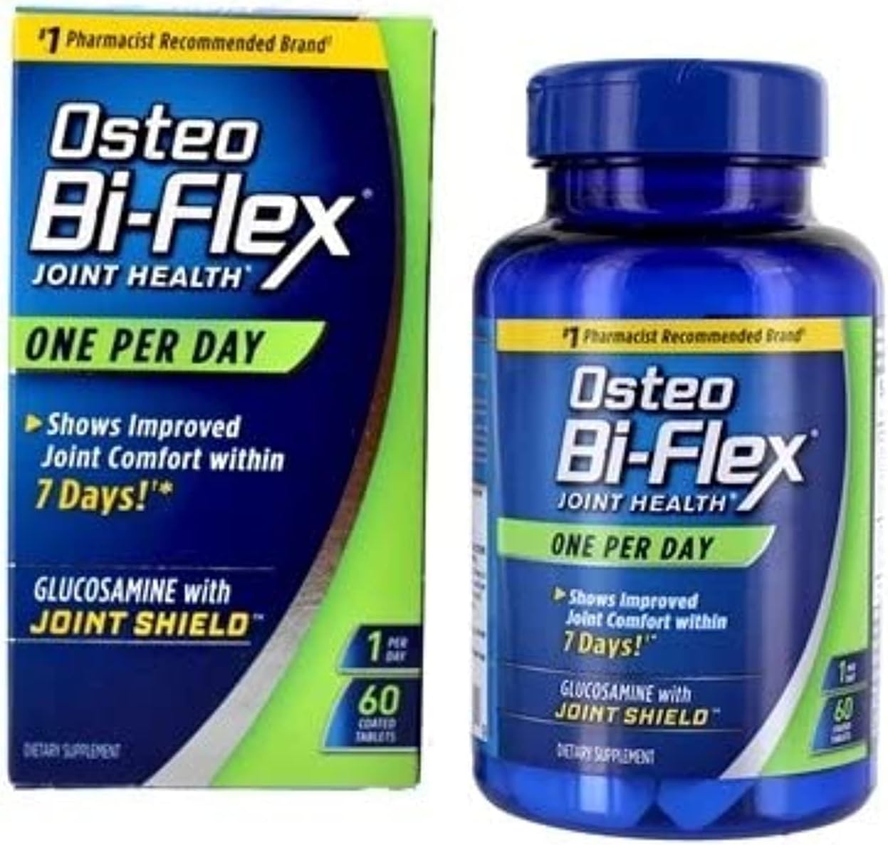 Osteo Bi-Flex One Per Day Glucosamine Joint Shield Supplement, 60 Count (Pack of 2) - Joint Strength Support