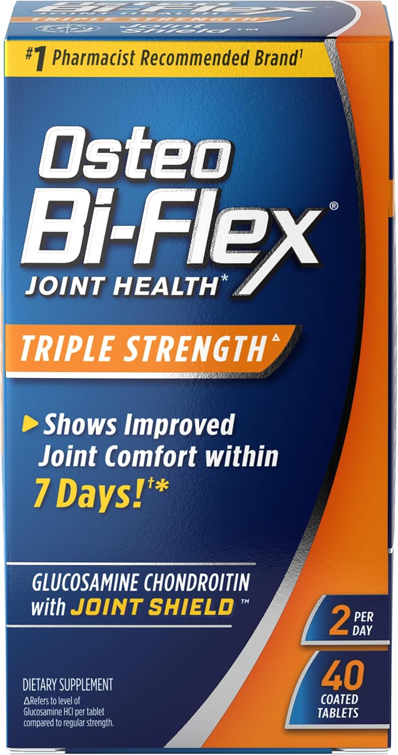 Osteo Bi-Flex Triple Strength Glucosamine Chondroitin Joint Health Supplement - 40 Coated Tablets