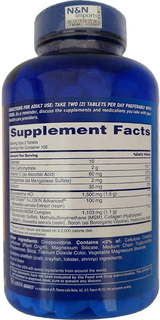 Osteo Bi-Flex Triple Strength Supplement 200 Count Pack - Joint Health Support Formula