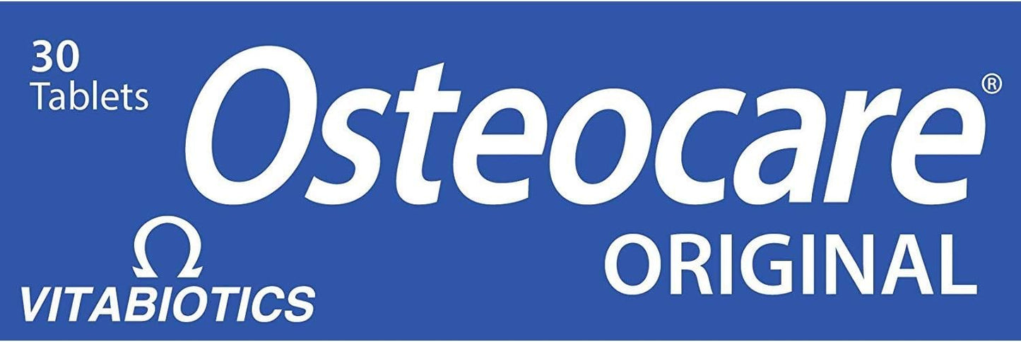 Osteocare 30 Tablets for Bone Health and Strength, Calcium and Vitamin D Supplement
