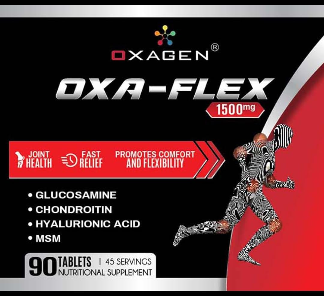 Oxa-Flex Glucosamine Chondroitin MSM Hyaluronic Acid Tablets - 90 Count