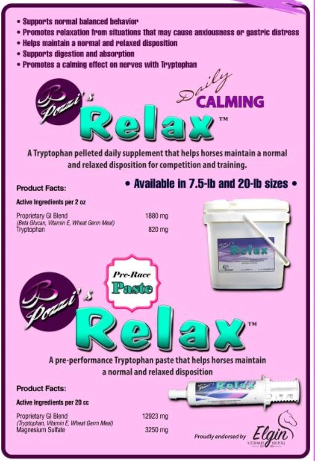 Oxygen 8 Relax Paste with Tryptophan and Magnesium | Natural Calming Supplement | 100 cc (5 doses) | Made in USA