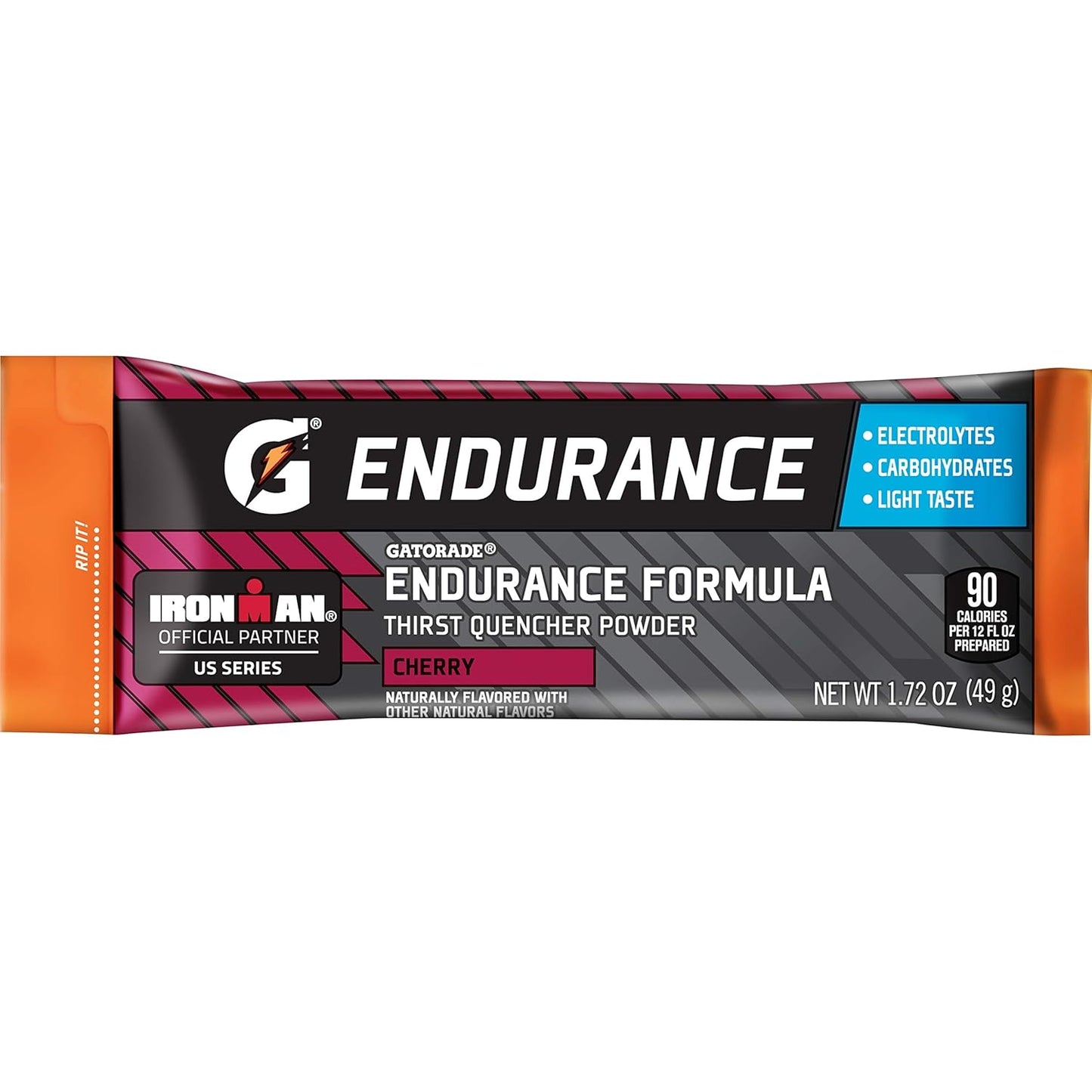Pack of 12 Gatorade Endurance Formula Powder Cherry Flavored with Electrolytes, 1.72 Oz